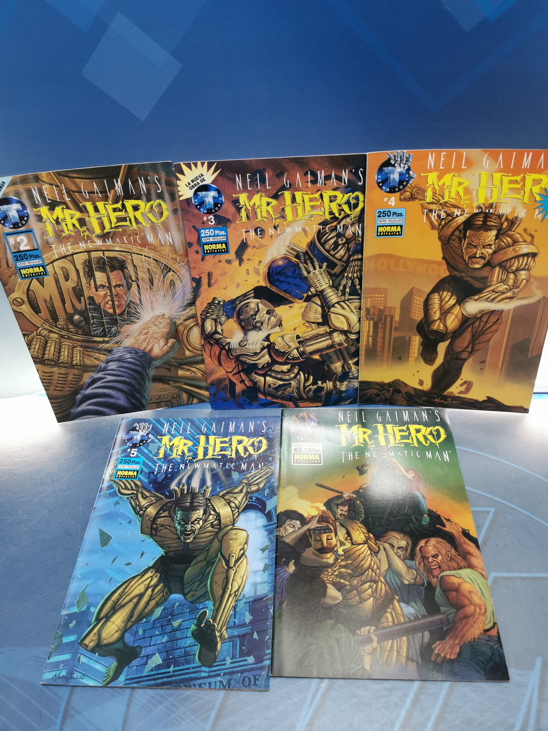 Lote 5 cómics Mr.Hero, Neil Gaiman