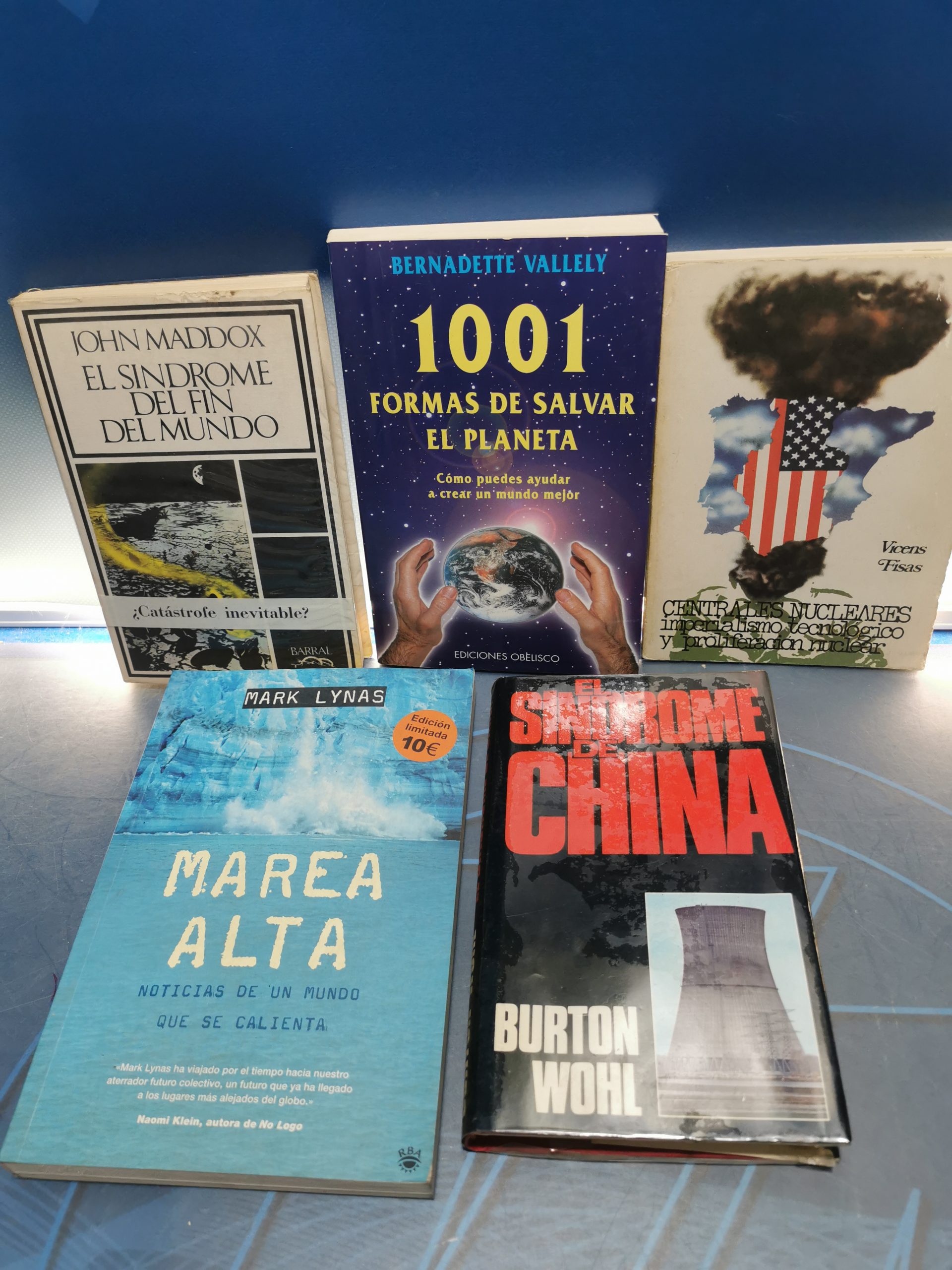 5 libros EL SINDROME DEL FIN DEL MUNDO, 1001 FORMAS DE SALVAR EL PLANETA, MAREA alta Y MAS..