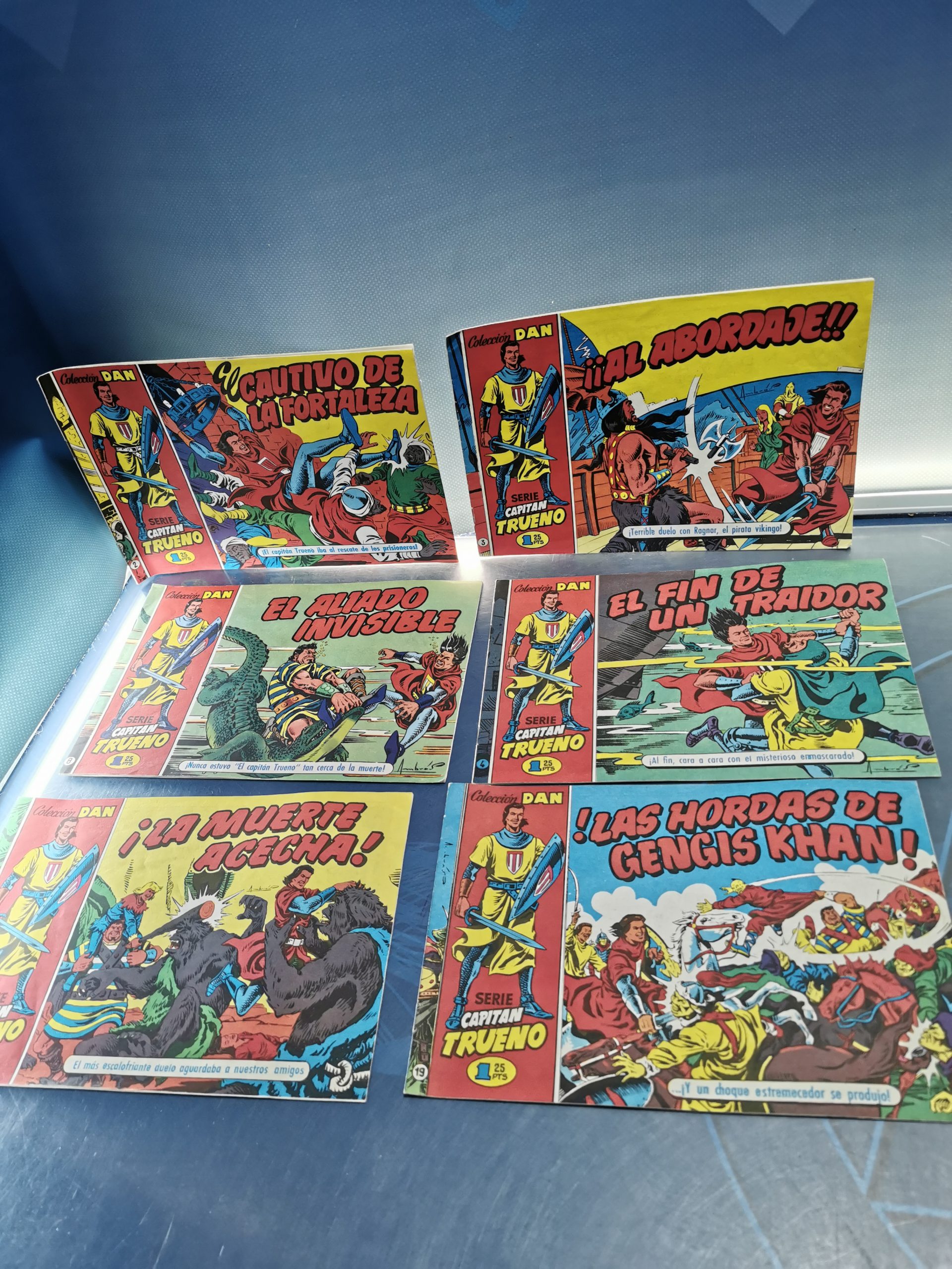 cómic El capitán trueno, apaisado, 6 números