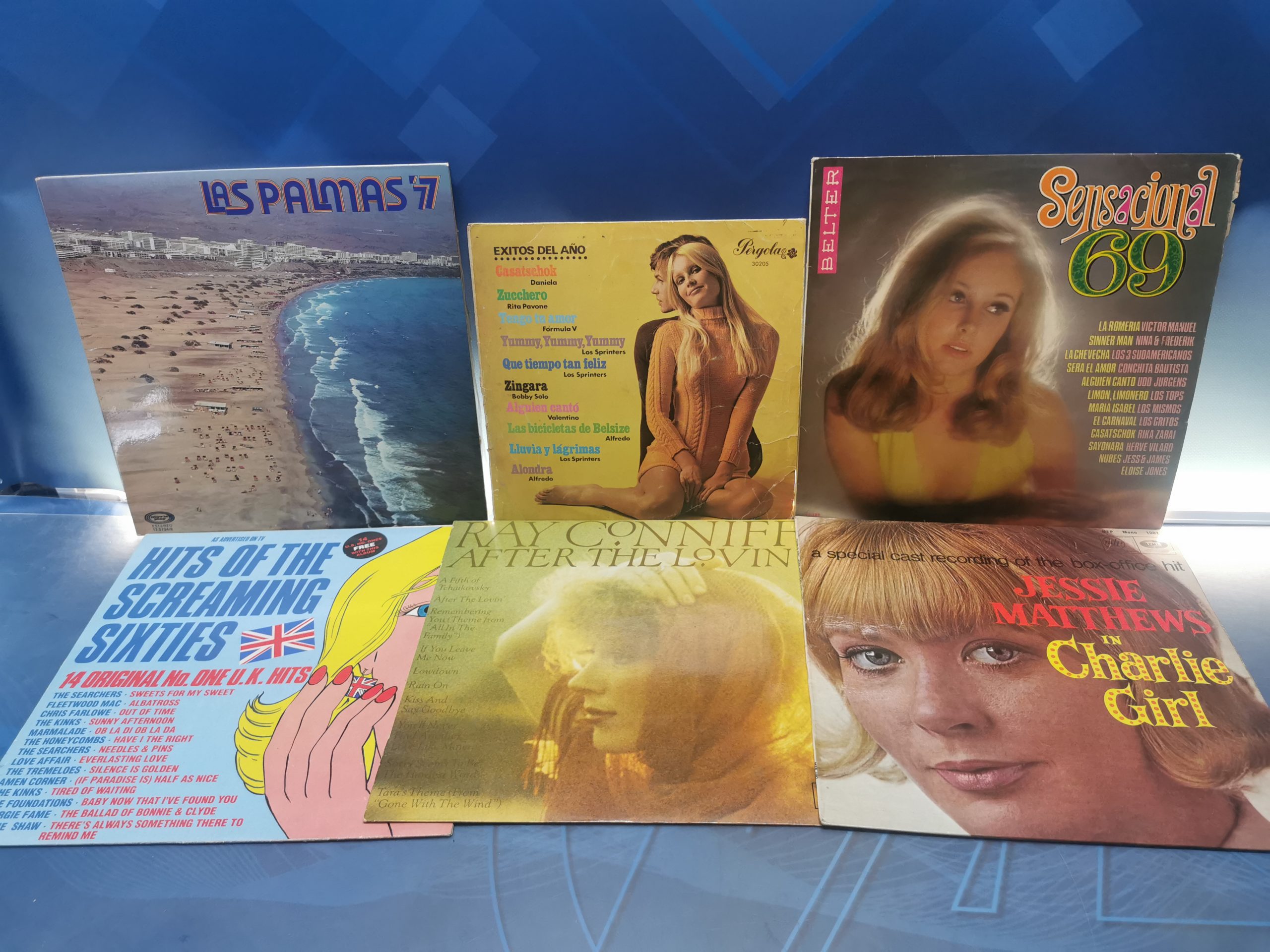 IMG_20230619_162243 Lote 6 discos vinilos LAS PALMAS 77-SENSACIONAL 69-RAY CONIFF-EXITOS DEL AÑO y mas - Imagen 1