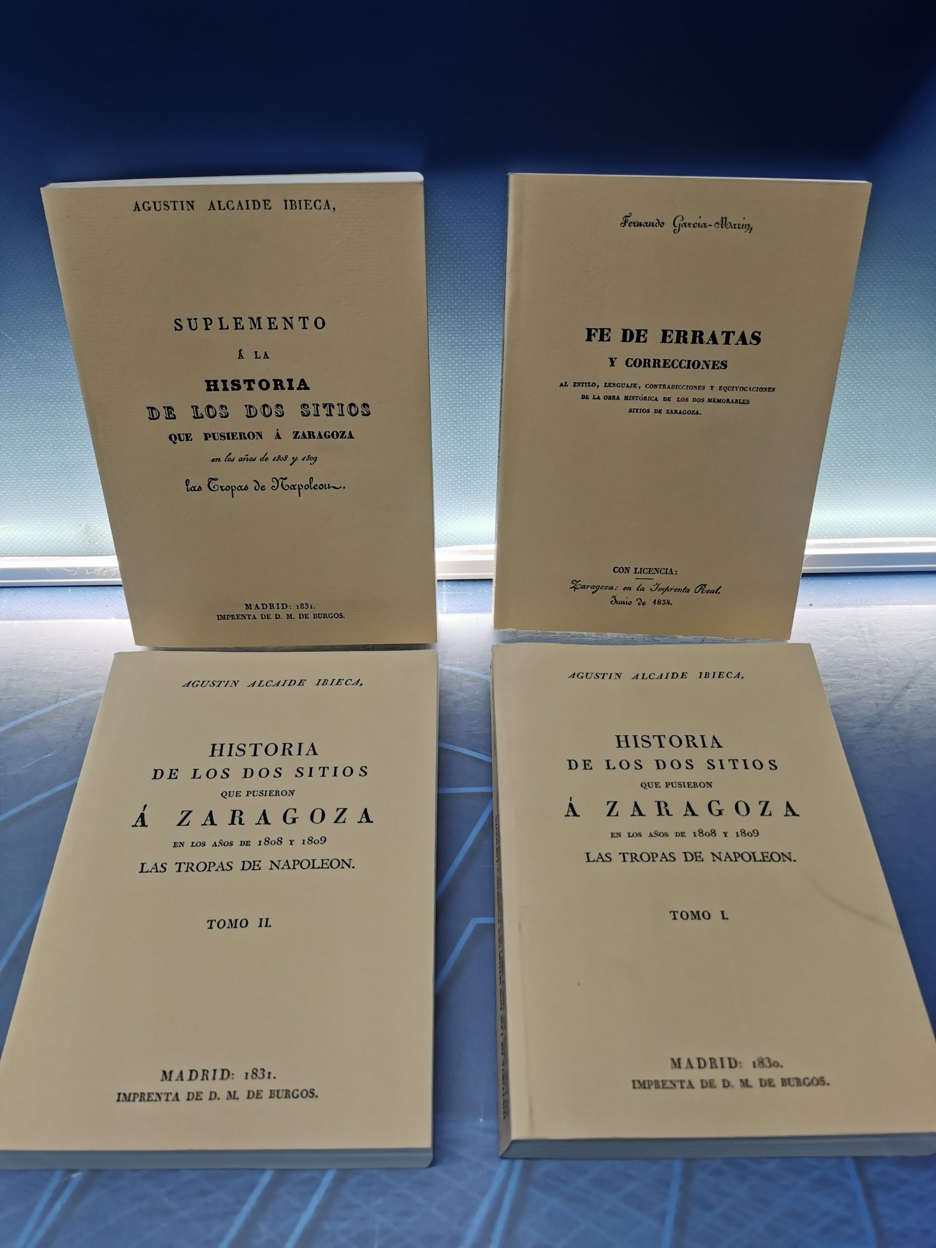 IMG_20230901_173758 4 tomos, Historia de los Sitios, AGUSTÍN ALCAIDE IBIECA - Imagen 1