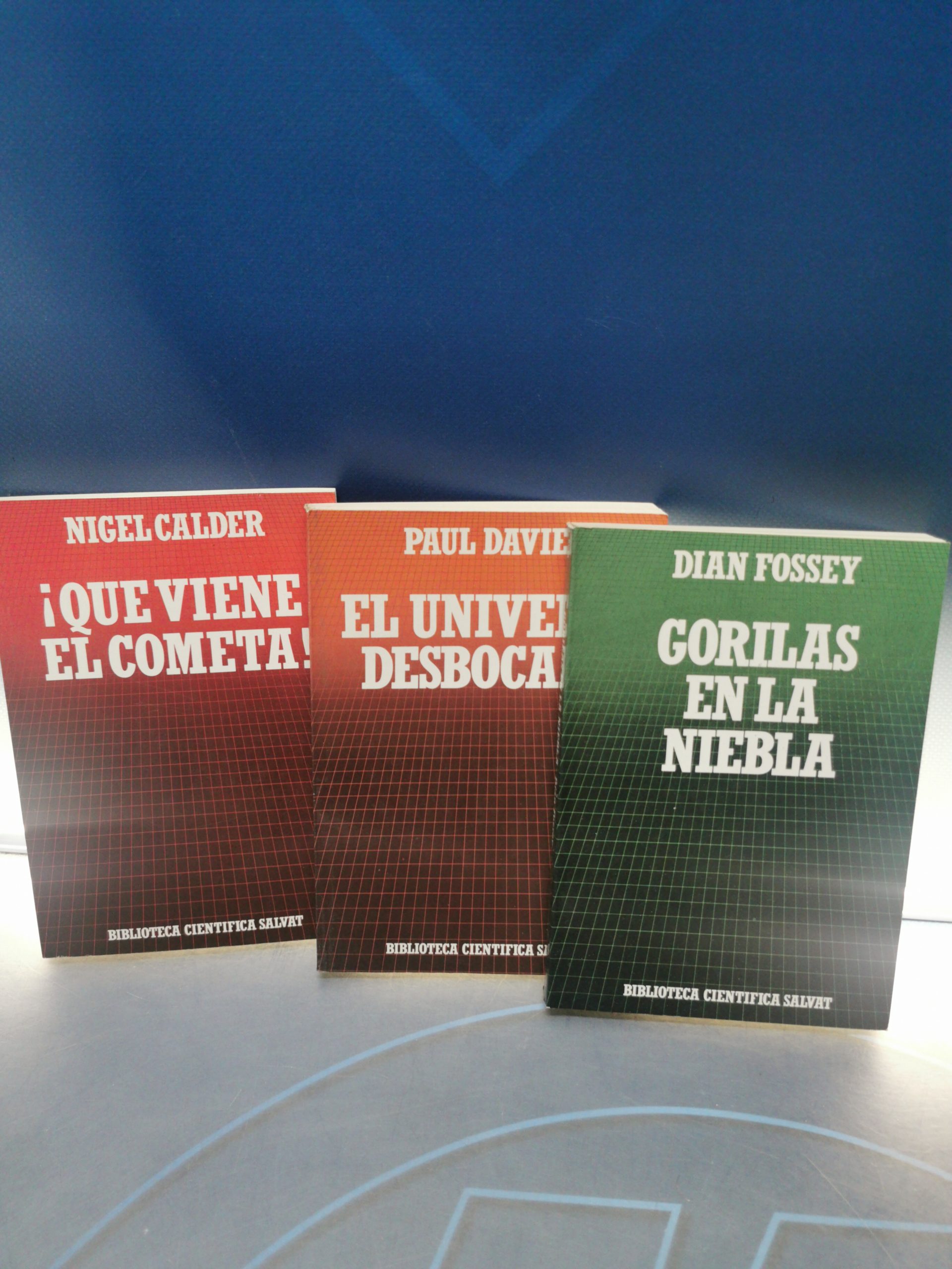 Lote 3 libros Biblioteca científica Salvat, 1,2 y 10