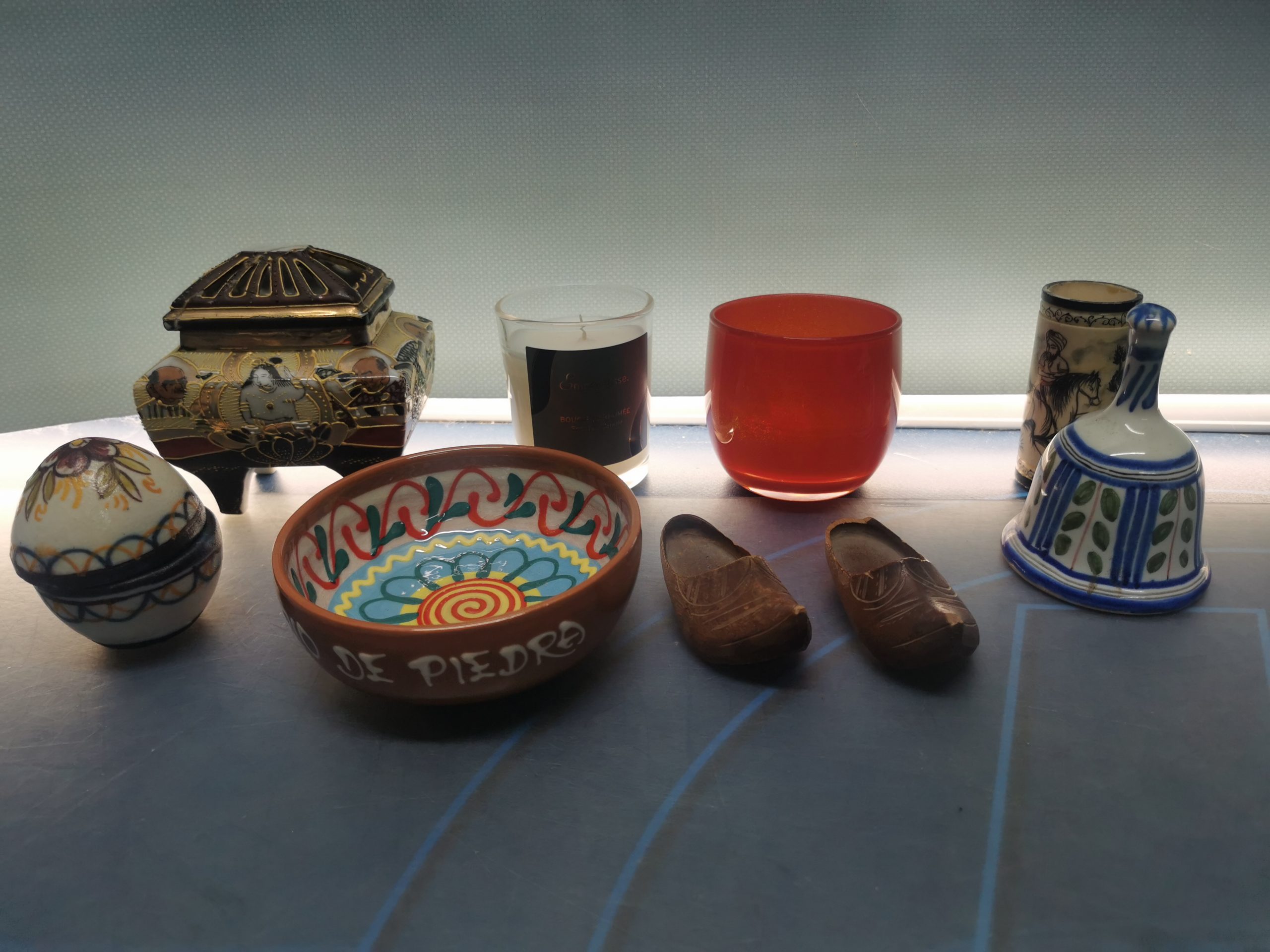 IMG_20230918_193627 lote 9 piezas, cajitas, decorativas, decoración, cerámica, miniaturas - Imagen 1