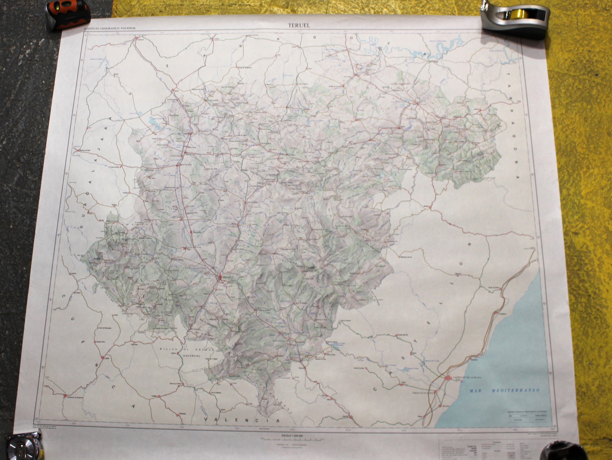 IMG_8174 Mapa Provincial de Teruel. 1979. Instituto Geográfico Nacional. - Imagen 1