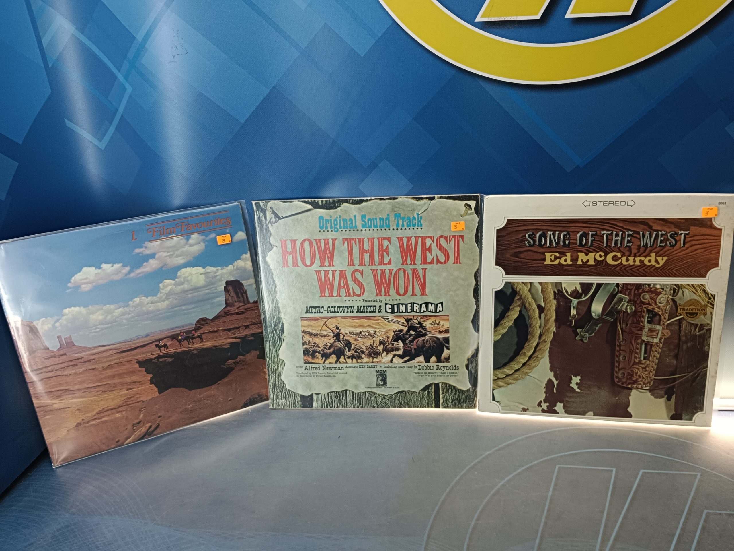 Lote 3 discos, vinilos B.S.O, western -song of the West, How the west was won y mas