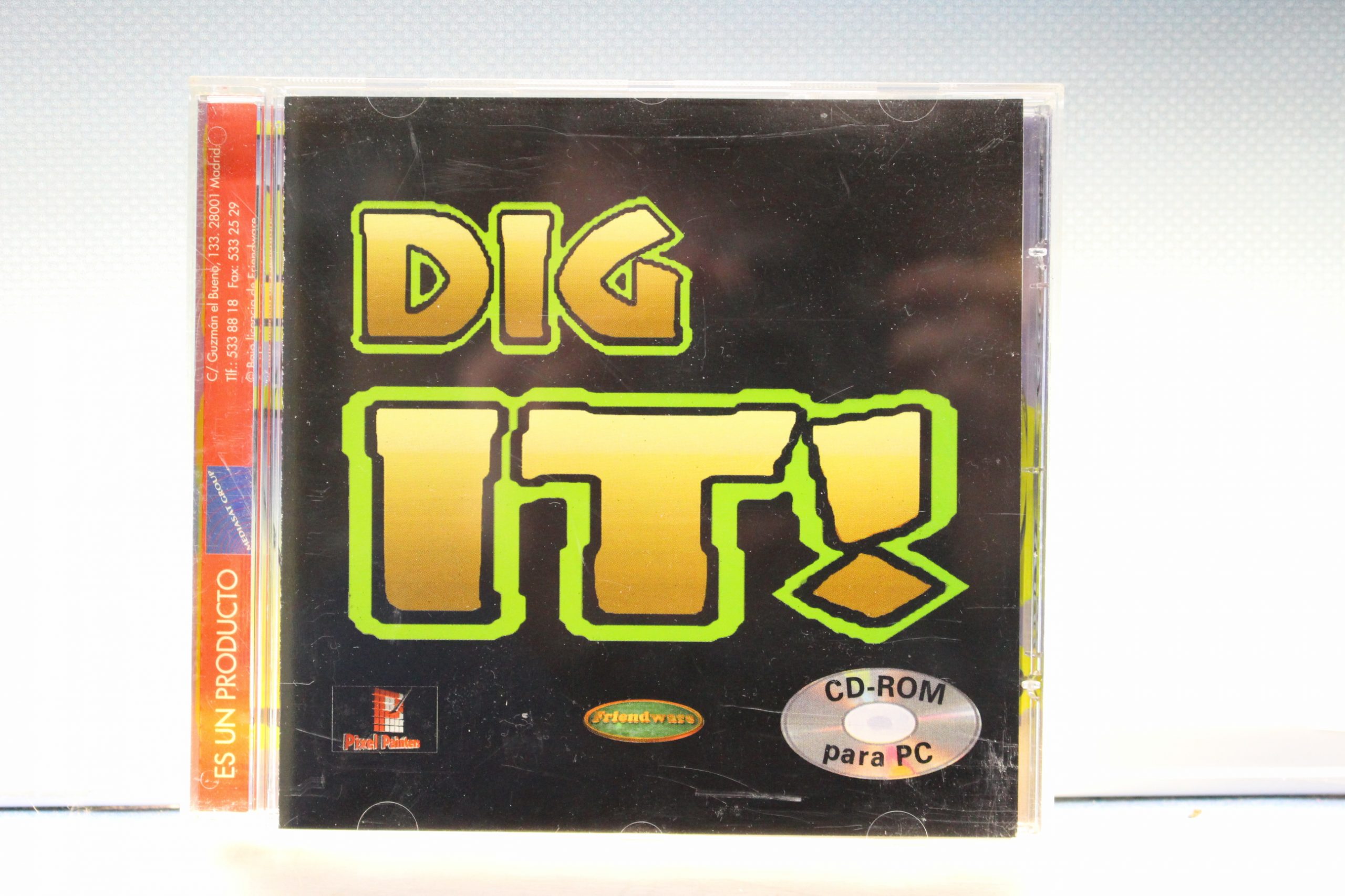 Juego PC Dig It! Pixel Painters, 1996. CD-Rom.