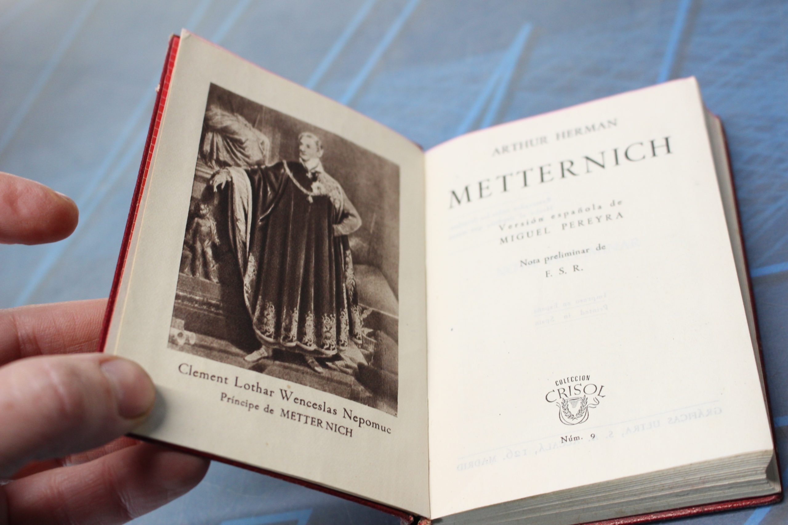 Aguilar, colección Crisol nº 9. Arthur Herman Metternich. 1944.