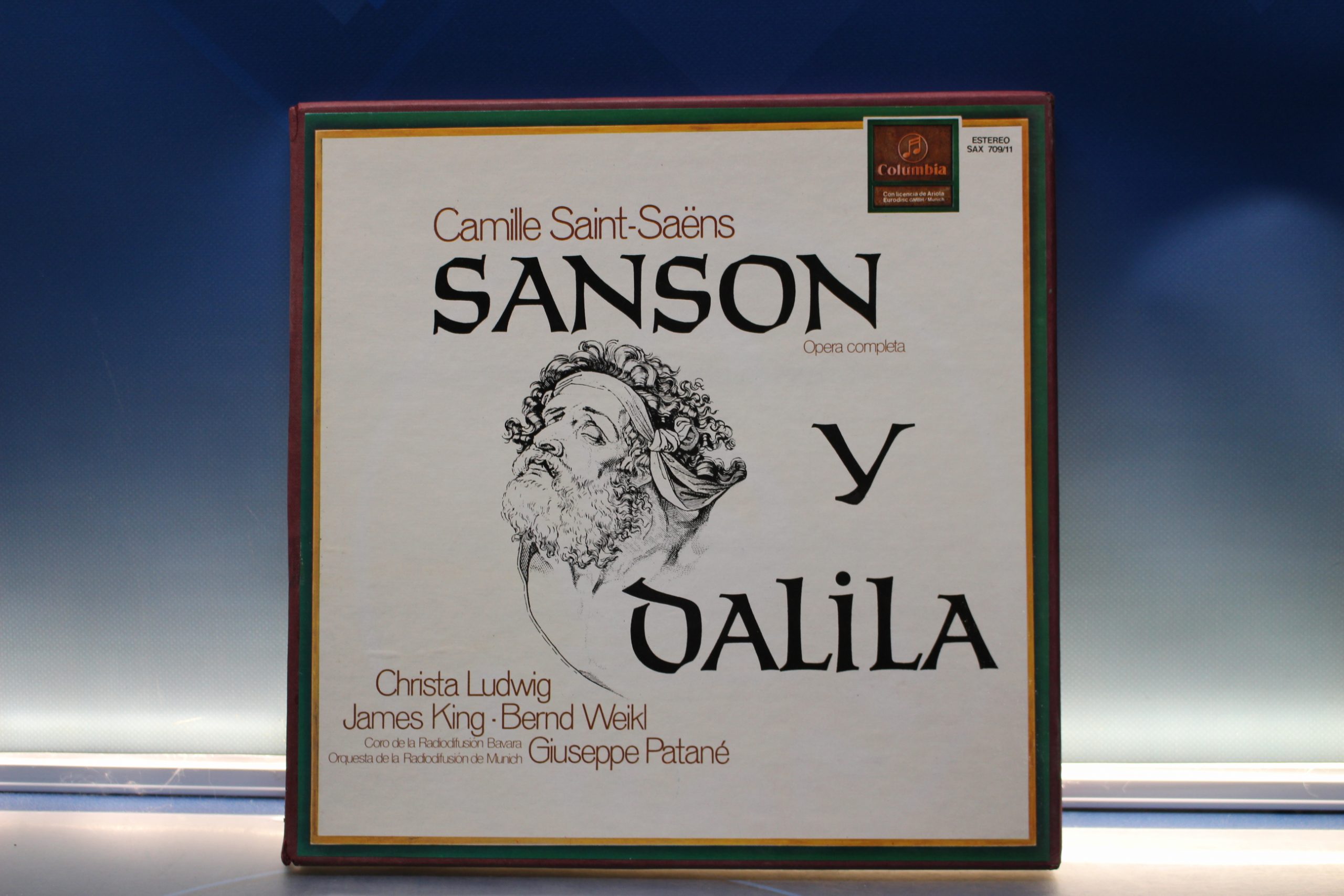 Caja de 3 vinilos: Sansón y Dalila _ Camile Saint-Saëns. Columbia, 1974.