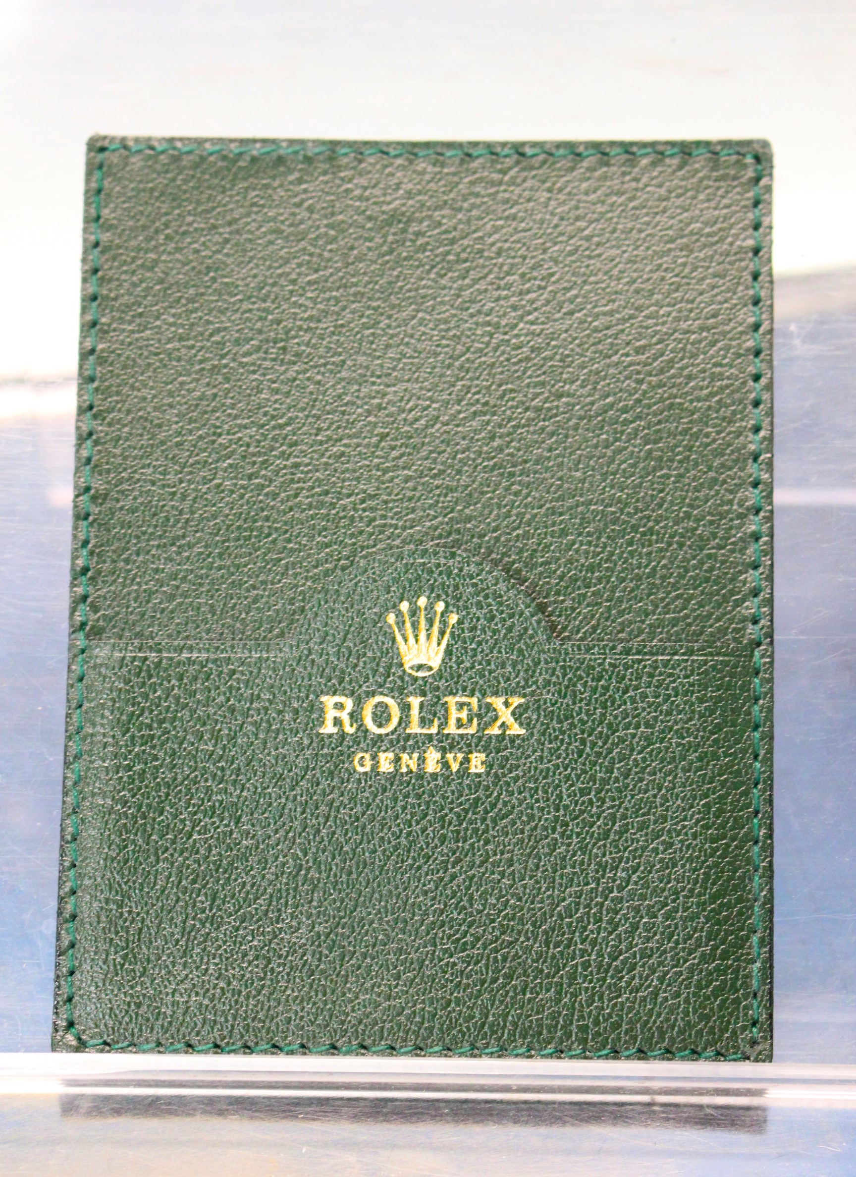 Rolex portadocumentos de piel.