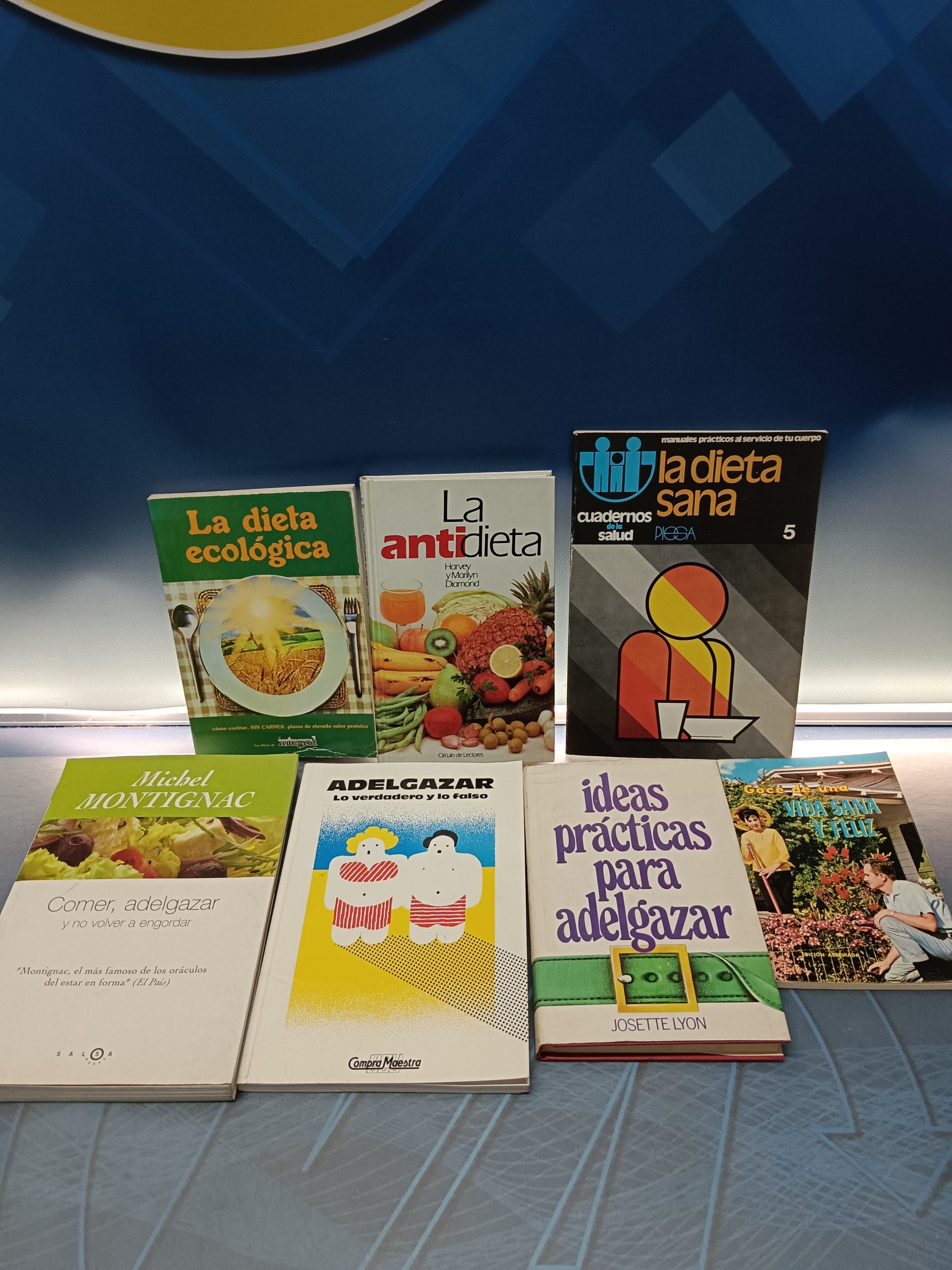 Lote 7 libros de cocina y dieta, LA ANTIDIETA, LA DIETA SANA, LA DIETA ECOLÓGICA, adelgazar y mas