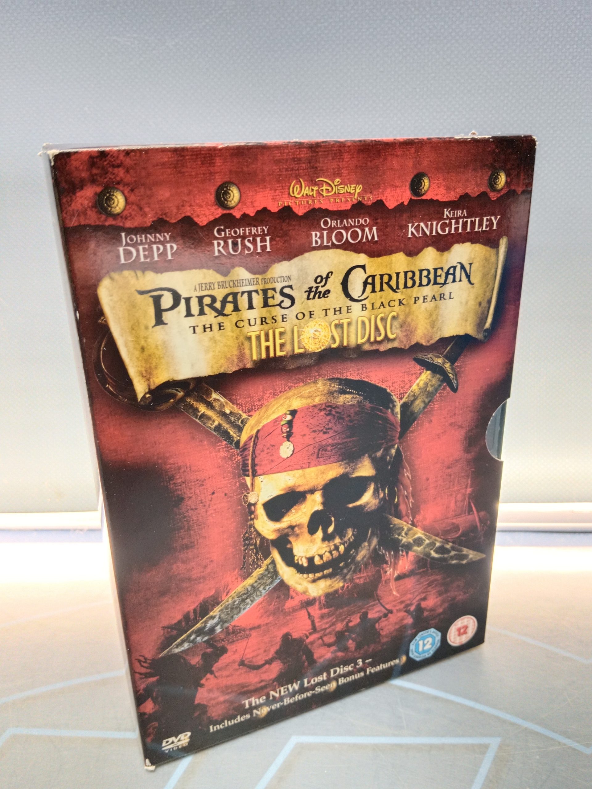 DVD, Piratas del caribe la maldición de la perla negra, edición Uk