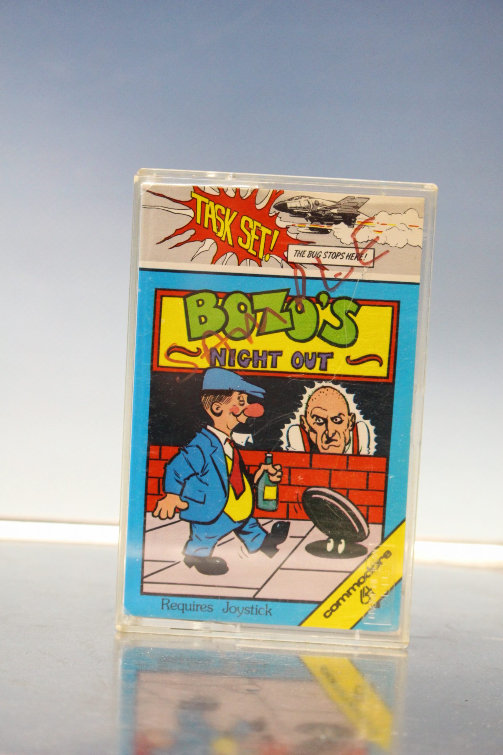 Commodore. Juego Bozo's. Taskset, 1984. Cinta, cassette sin instrucciones.