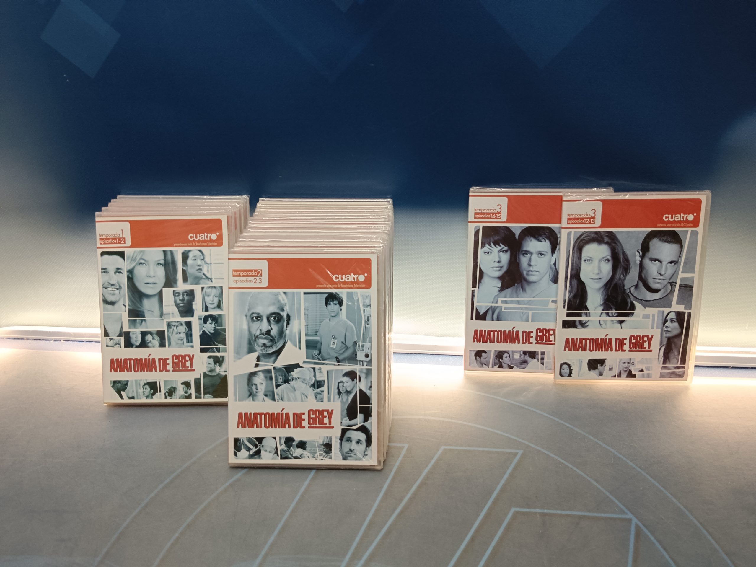 dvds, serie ANATOMIA DE GREY  temp. 1 y 2