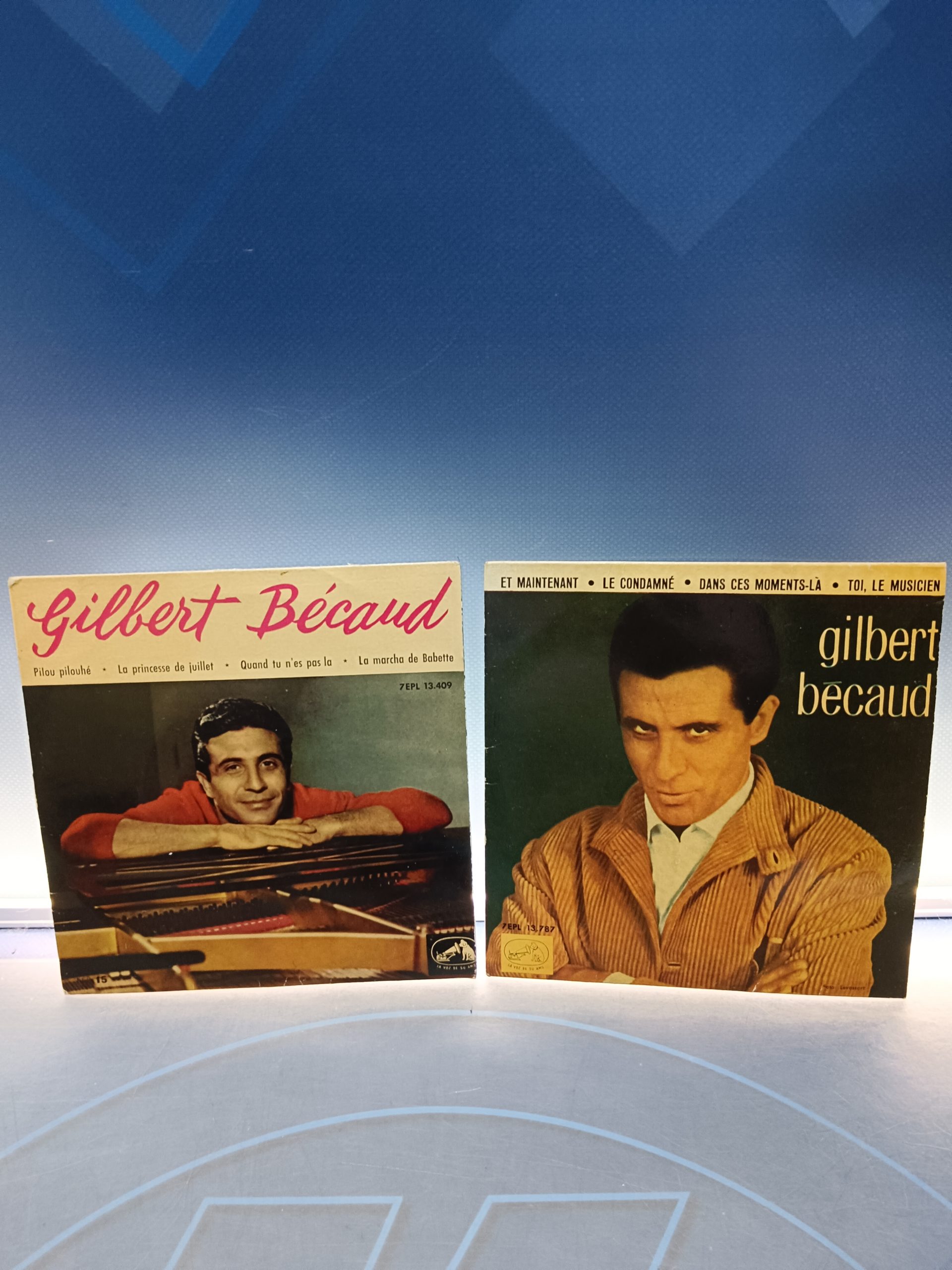 Lote 2 eps, vinilos, discos 7", Gilbert Becaud