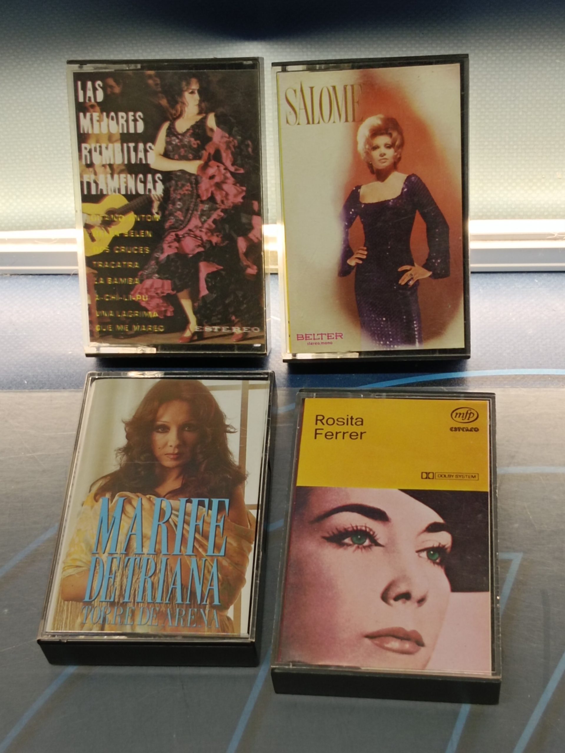 IMG_20240607_113428 cinta CASETE , 4 casetes, SALOME, MARIFE DETRIANA, ROSITA FERRER, LAS MEJORES RUMBAS FLAMENCAS - Imagen 1