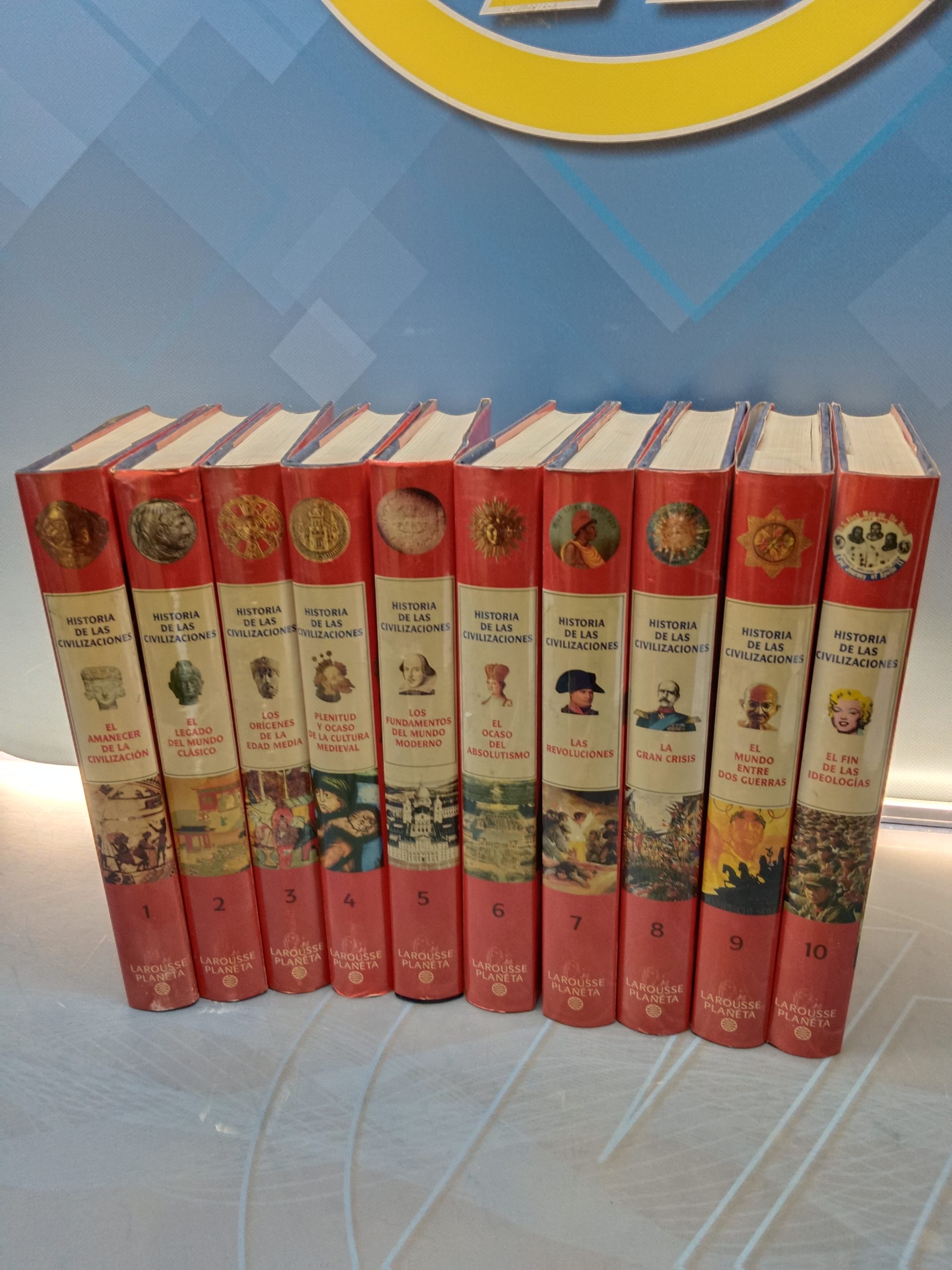 HISTORIA DE LAS CIVILIZACIONES, LAROUSSE PLANETA, completa, 10 tomos, 1997