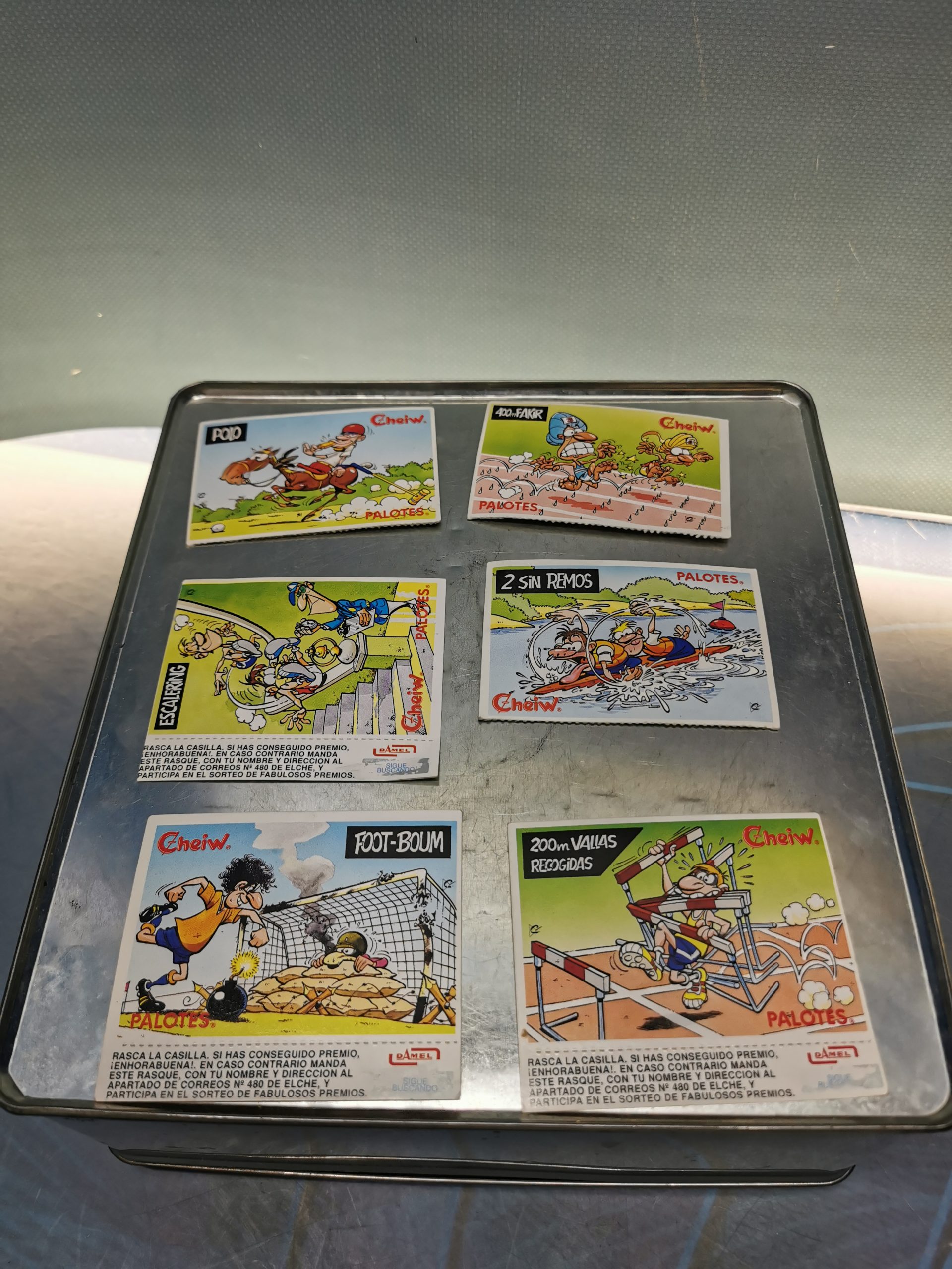 IMG_20240819_163043 cromos, DAMEL-CHEIW-PALOTES-COLECCION 6 CROMOS, observa las fotos - Imagen 1