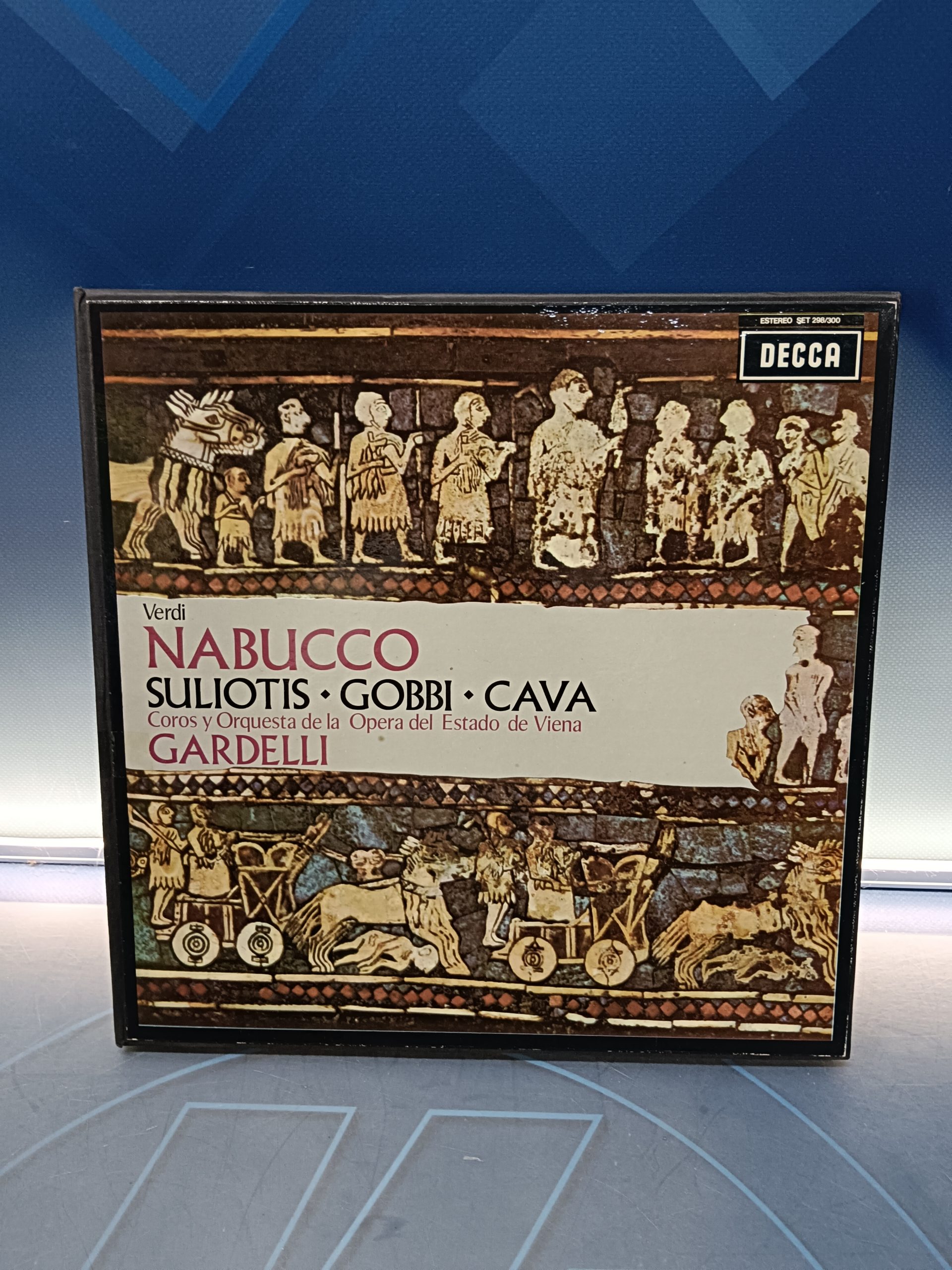 Discos, Verdi, Suliotis, Gobbi, Cava, Nabucco Seleccion, LP 1973, Spain