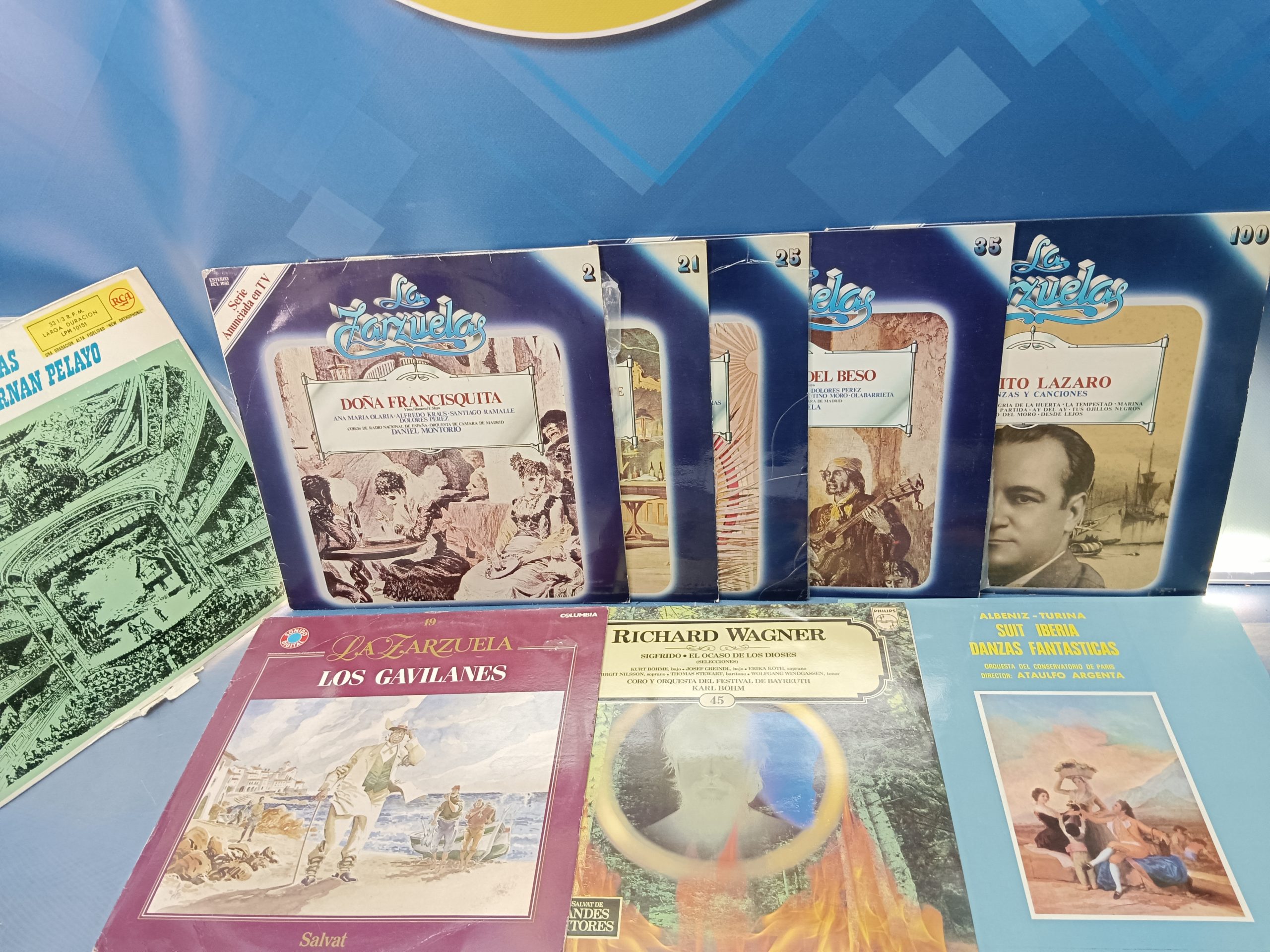 Lote 9 vinilos ZARZUELA, discos, LPs, buen estado