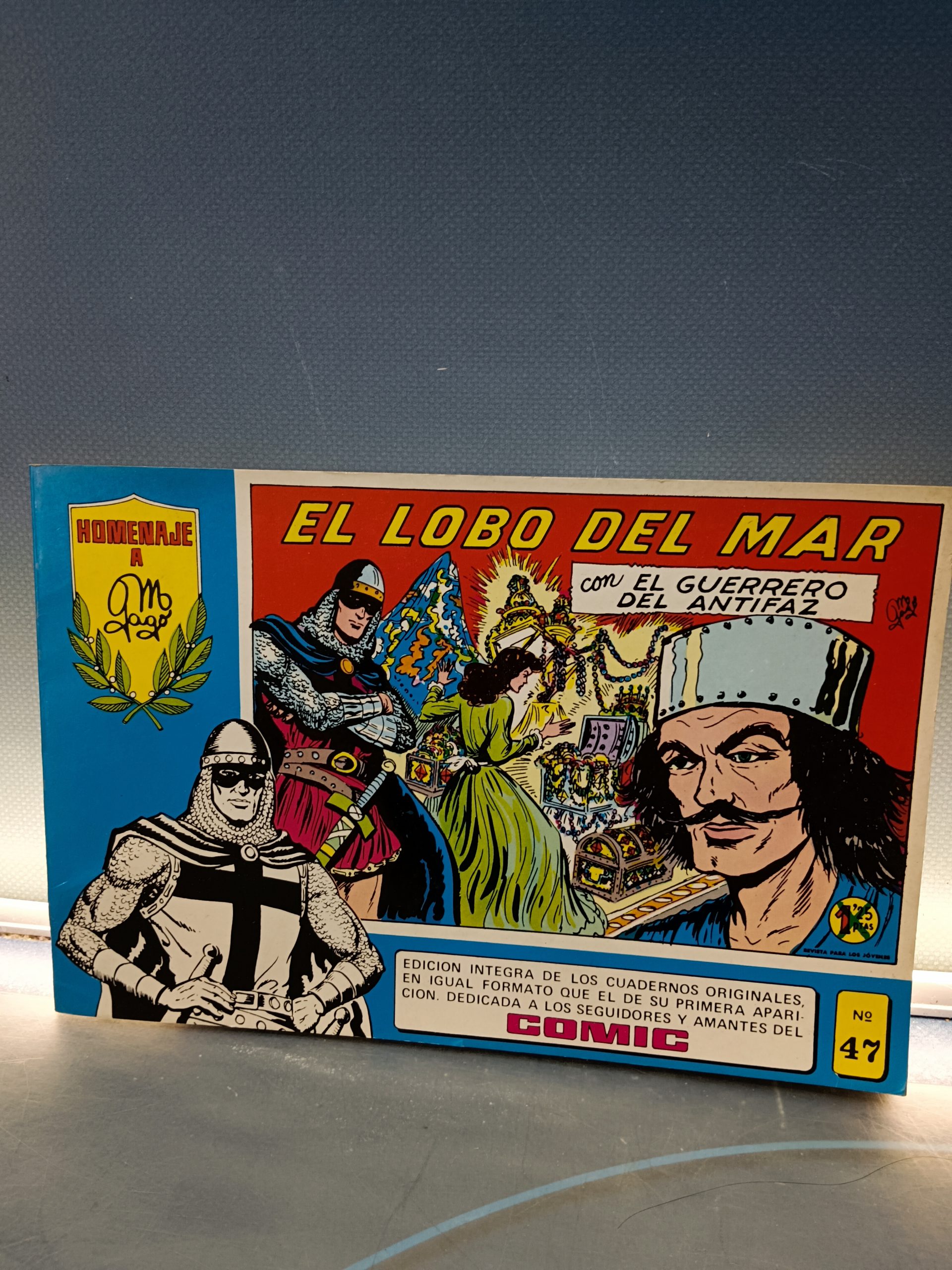 tomo apaisado, cómic, HOMENAJE A M.GAGO: EL LOBO DEL MAR nº 47