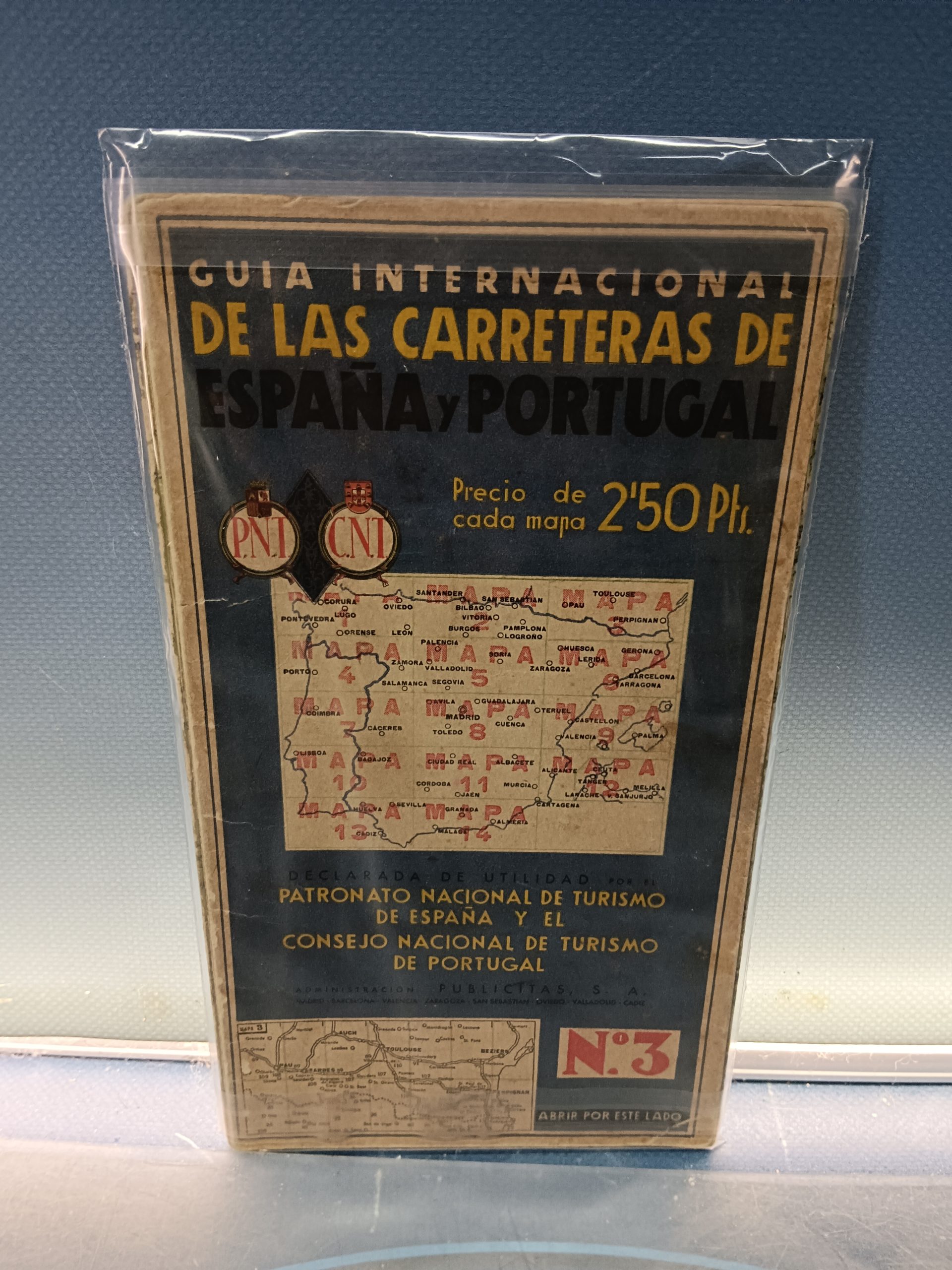 Mapa Nº 3 DE LAS CARRETERAS DE ESPAÑA Y PORTUGAL