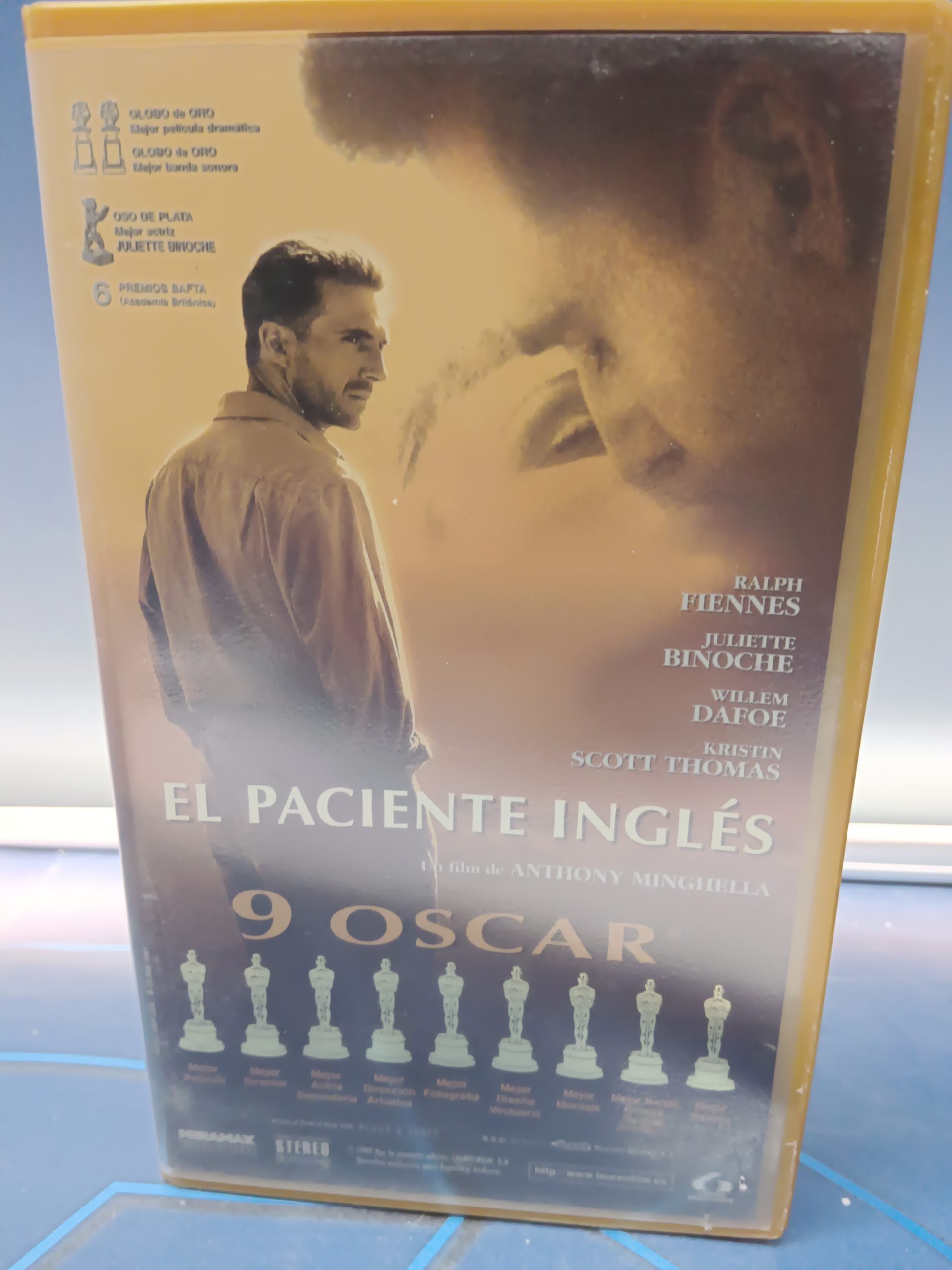cinta, película, VHS, DOBLE VHS , EL PACIENTE INGLES