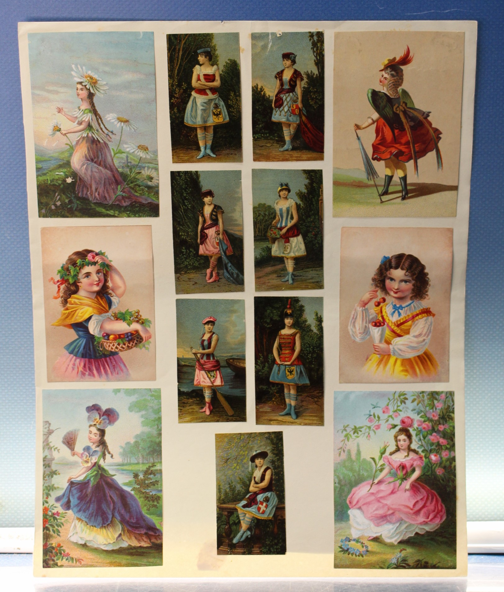 IMG_4632 Cromos antiguos estilo victoriano 1900 - 1920. - Imagen 1