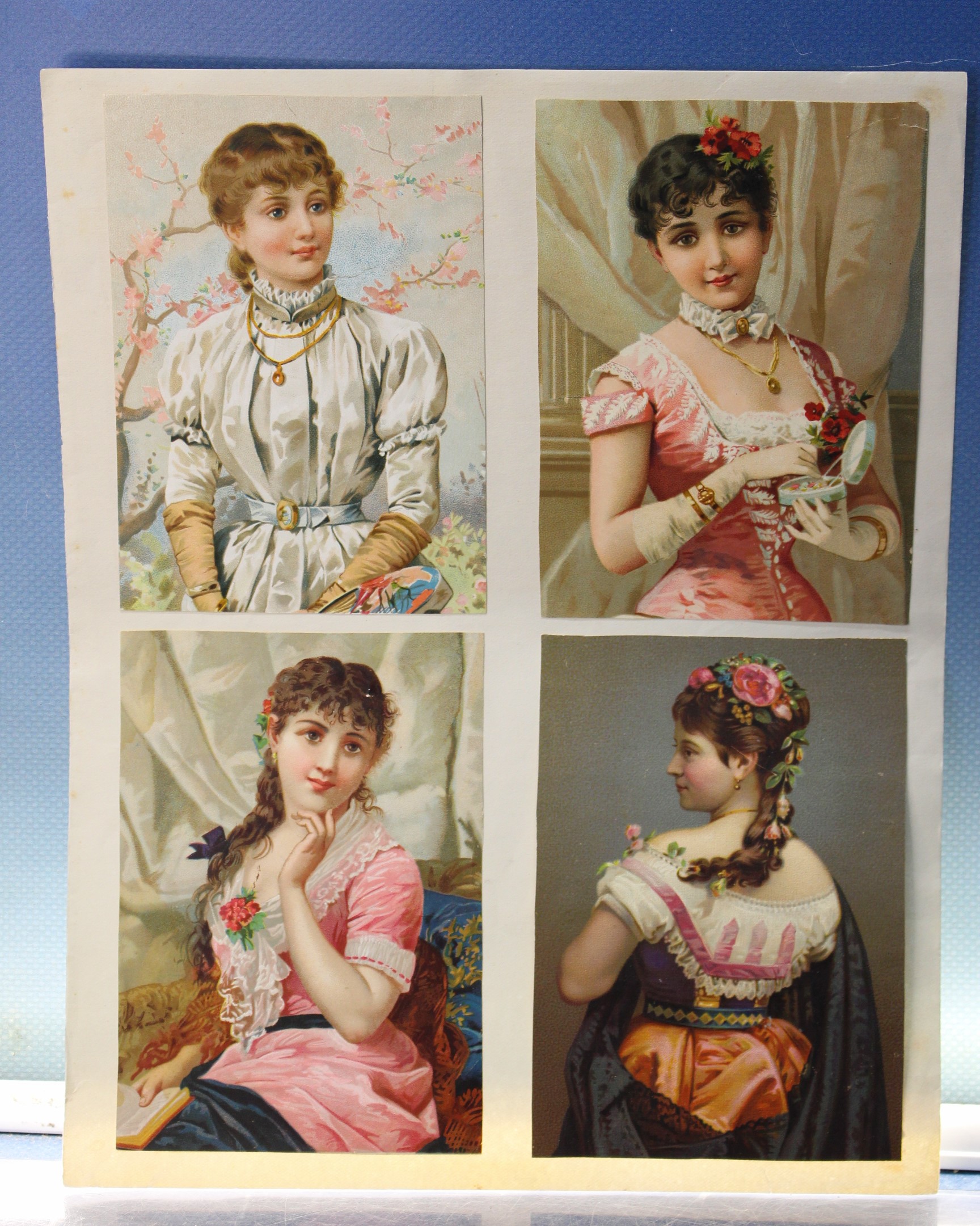 IMG_4640 Cromos, estampas, postales antiguos estilo victoriano 1900 - 1920. - Imagen 1