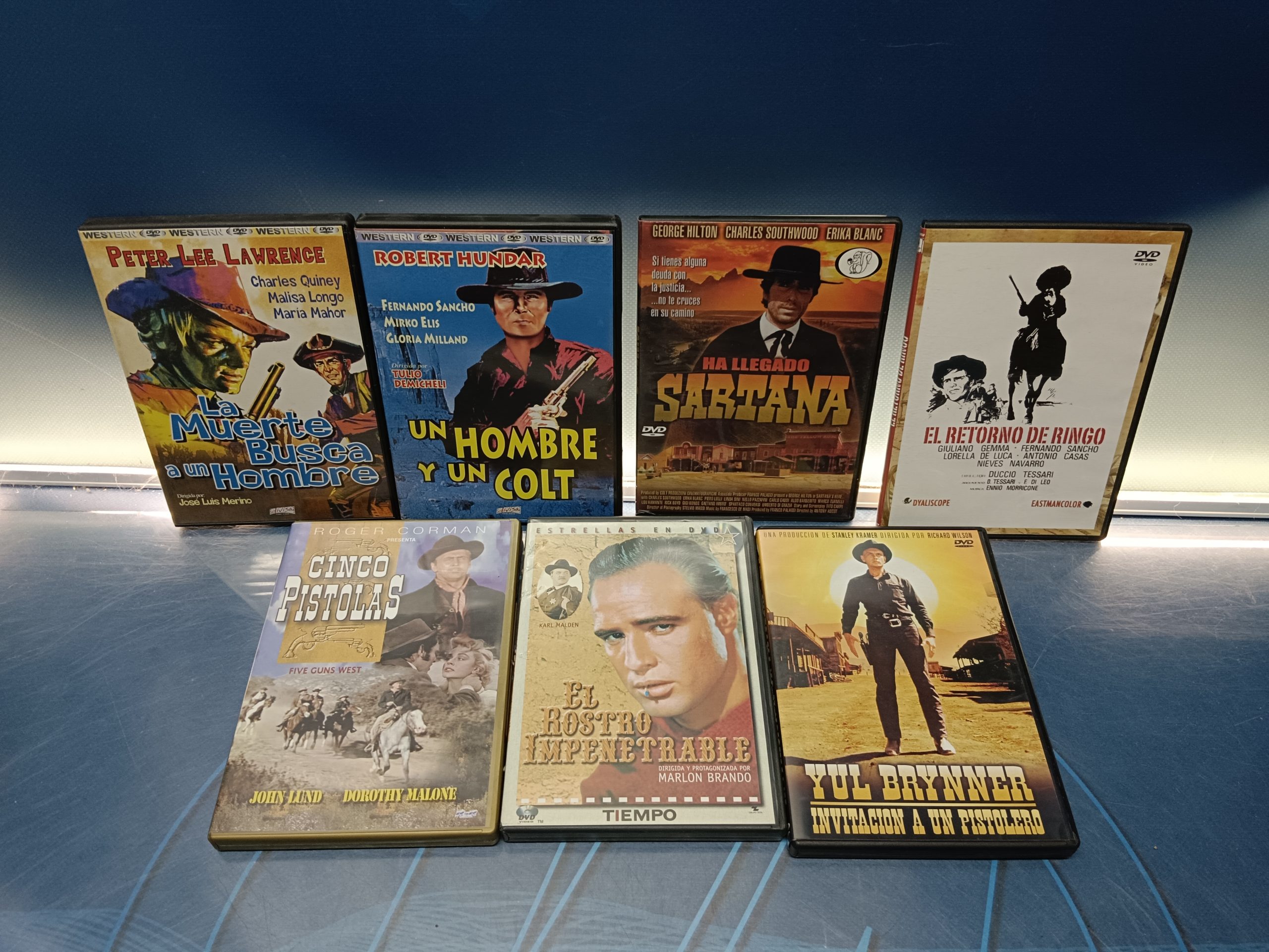 Lote 7 DvDs, películas, spaghetti westerns