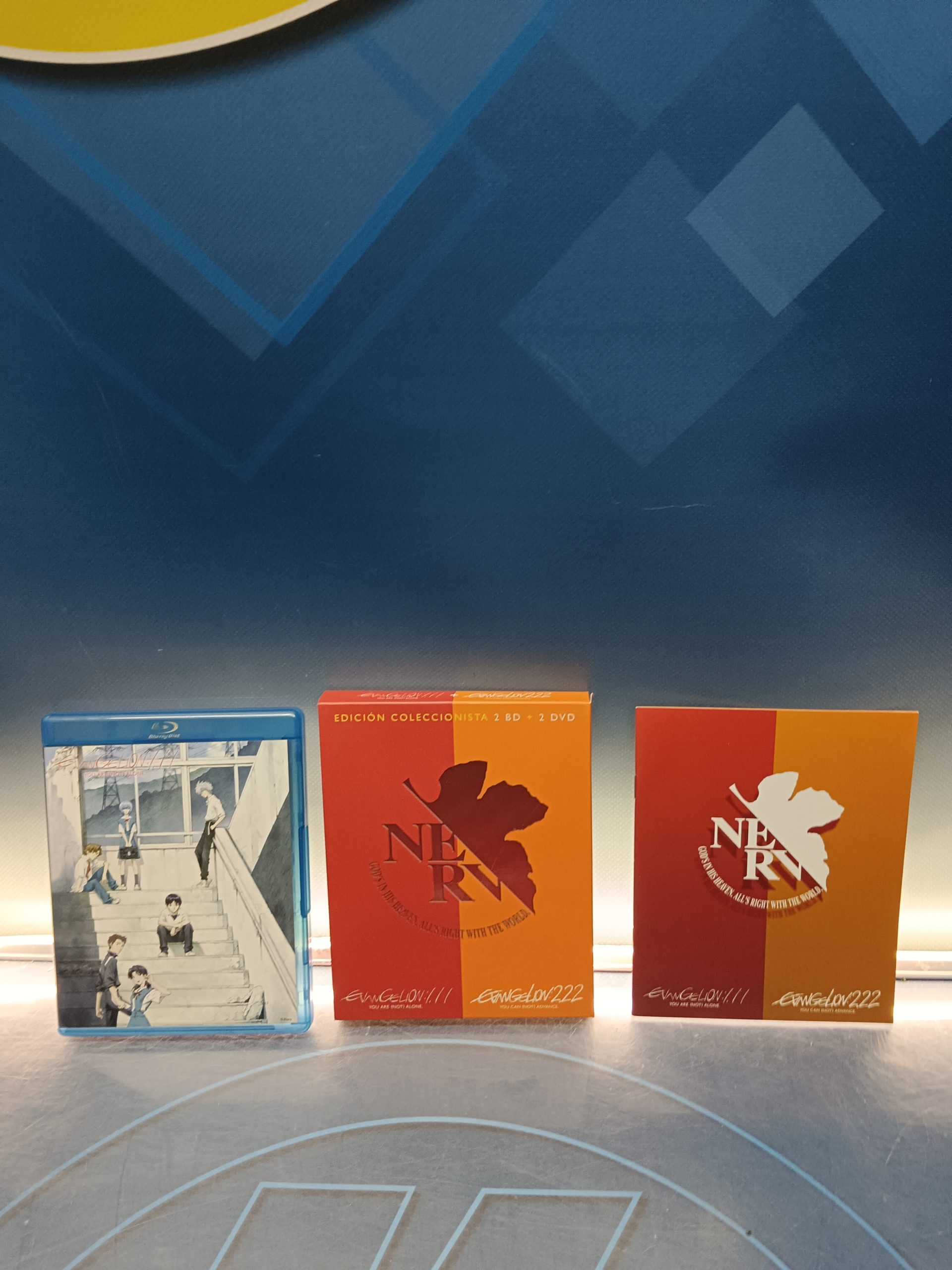 bluray EVANGELION : 1.11 + EVANGELION : 2.22 - DOBLE BLU-RAY + DOBLE DVD EDICION COLECCIONISTAS