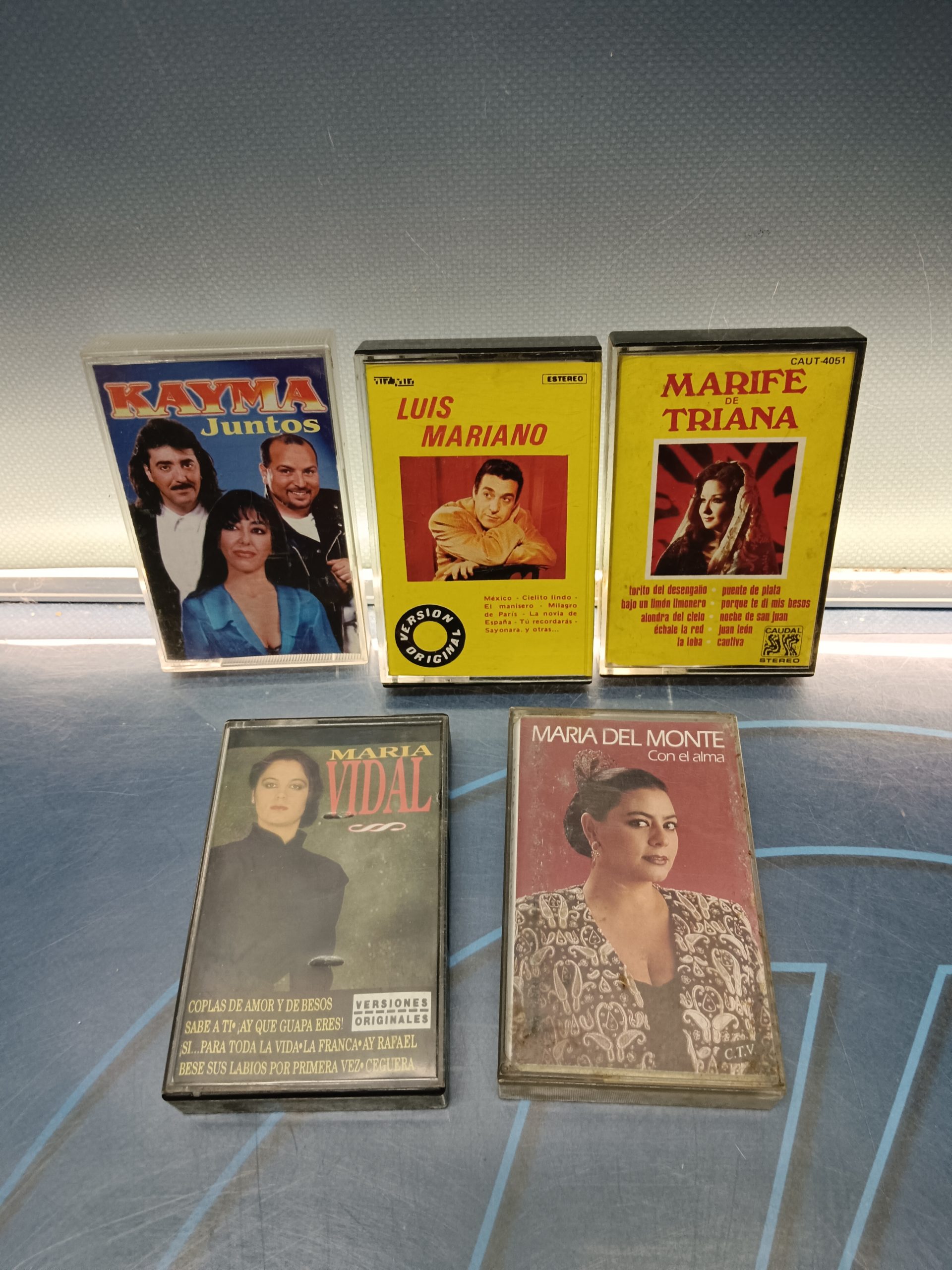 5 cintas, casete, cassette, variadas, flamenco