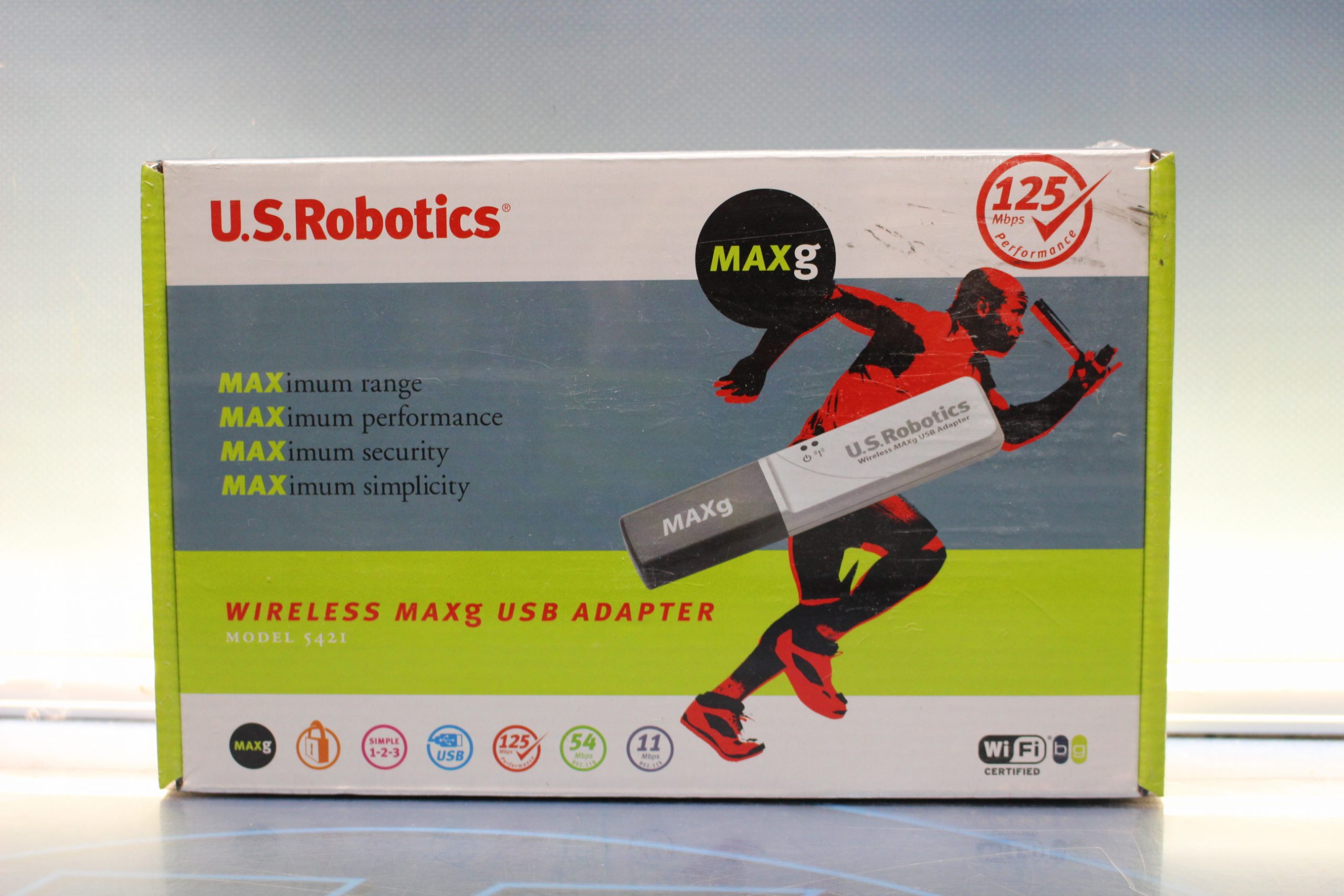 IMG_6652 U.S. Robotics USR5421 Wireless MAXg USB Adapter. Nuevo precintado. - Imagen 1