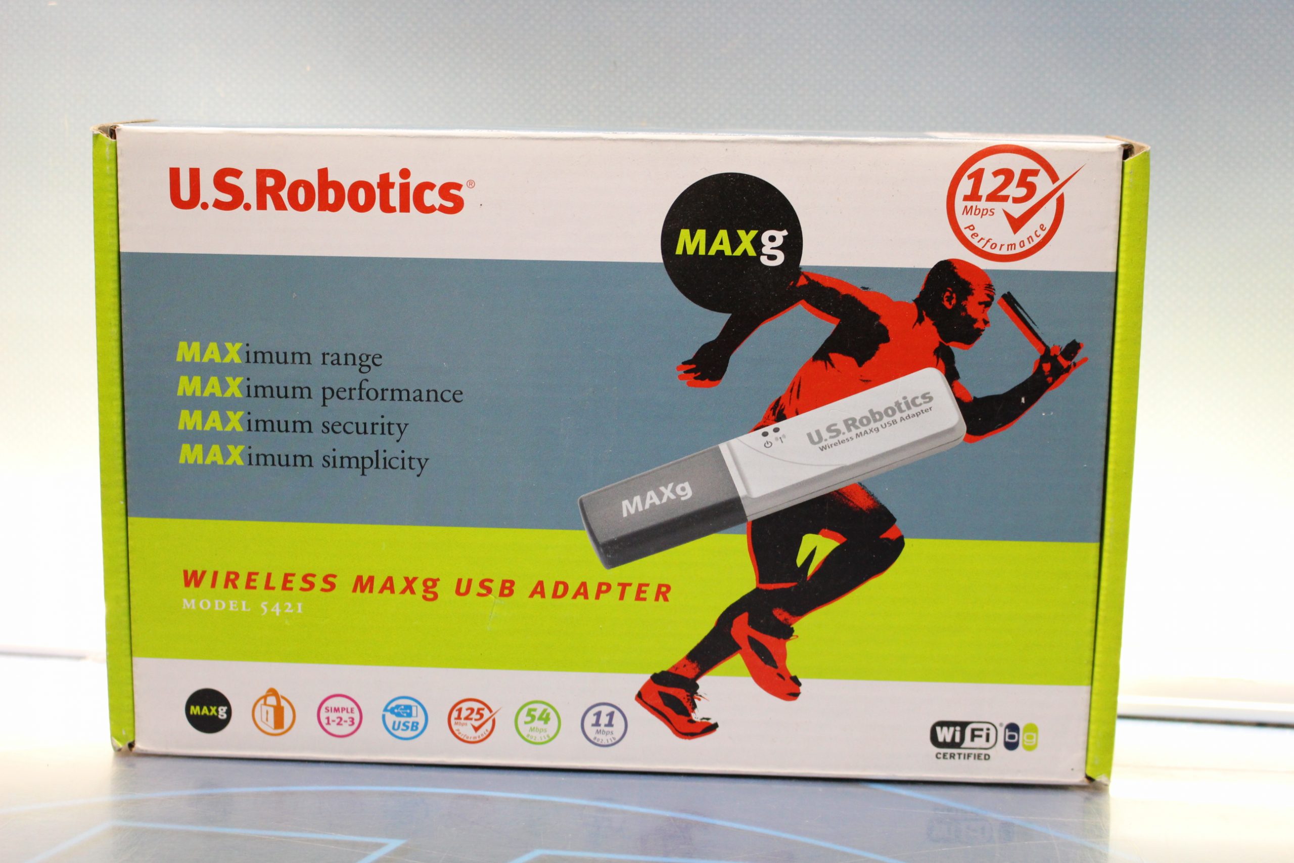 IMG_6655 U.S. Robotics USR5421 Wireless MAXg USB Adapter. Nuevo sin uso. - Imagen 1