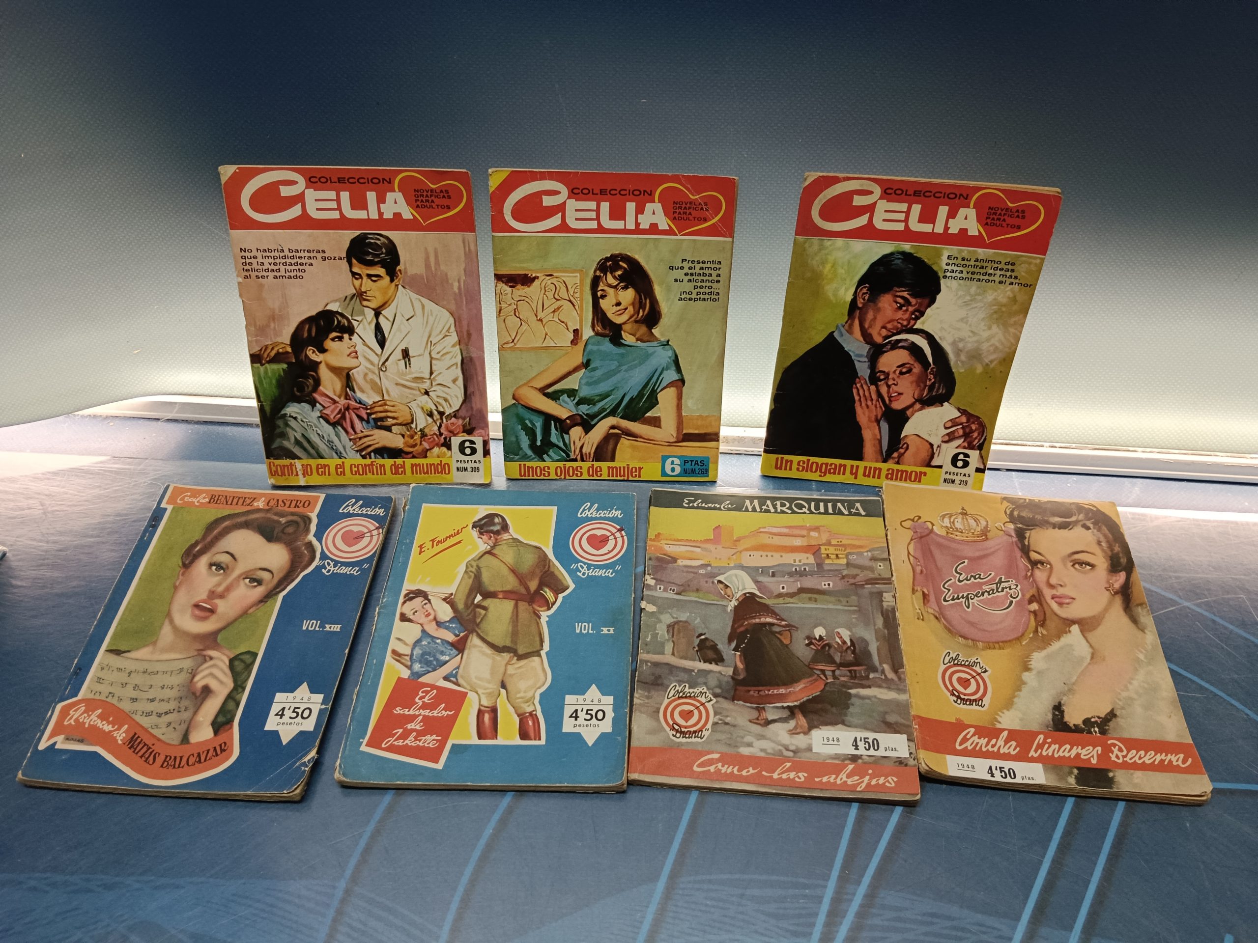 IMG_20250315_115252 7 novelas PULP diferentes colección CELIA y mas - Imagen 1
