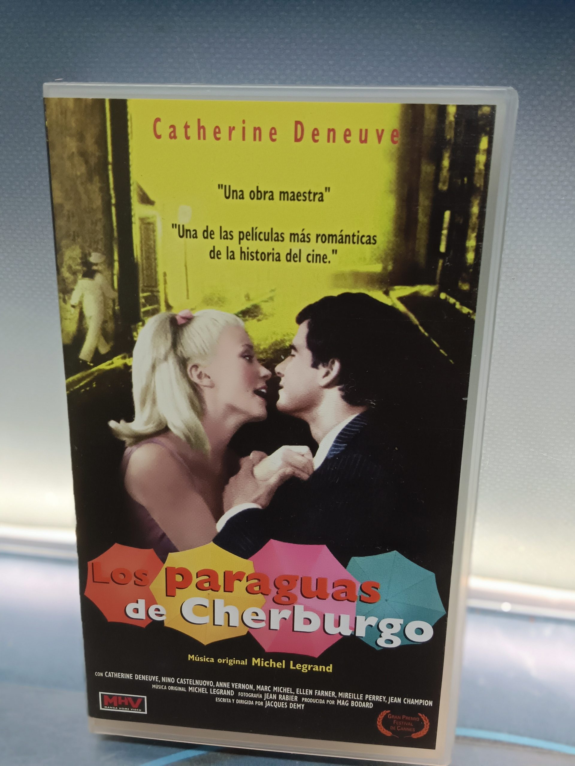 vhs, película, Los paraguas de Cherburgo, de Jacques Demy