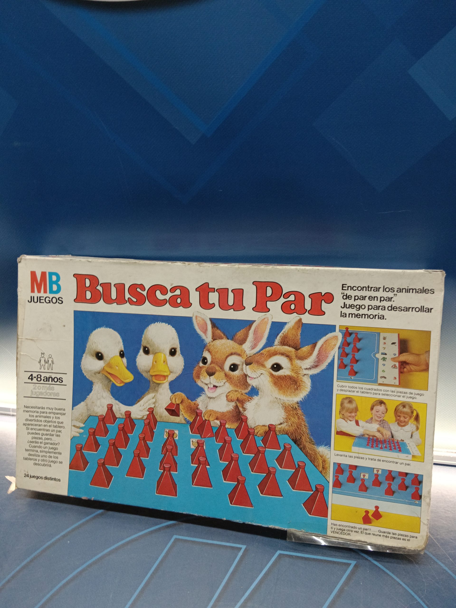IMG_20250411_160305 Juego de mesa-Busca tu par. MB. Juegos de memoria. 1982. casi Completo. - Imagen 1