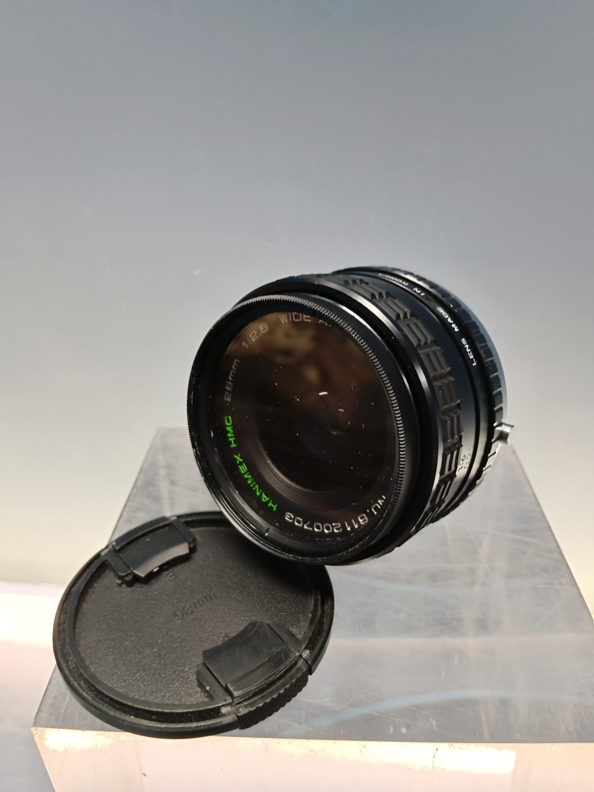 objetivo Hanimex 28mm 1:2.8 wide angle prime lens