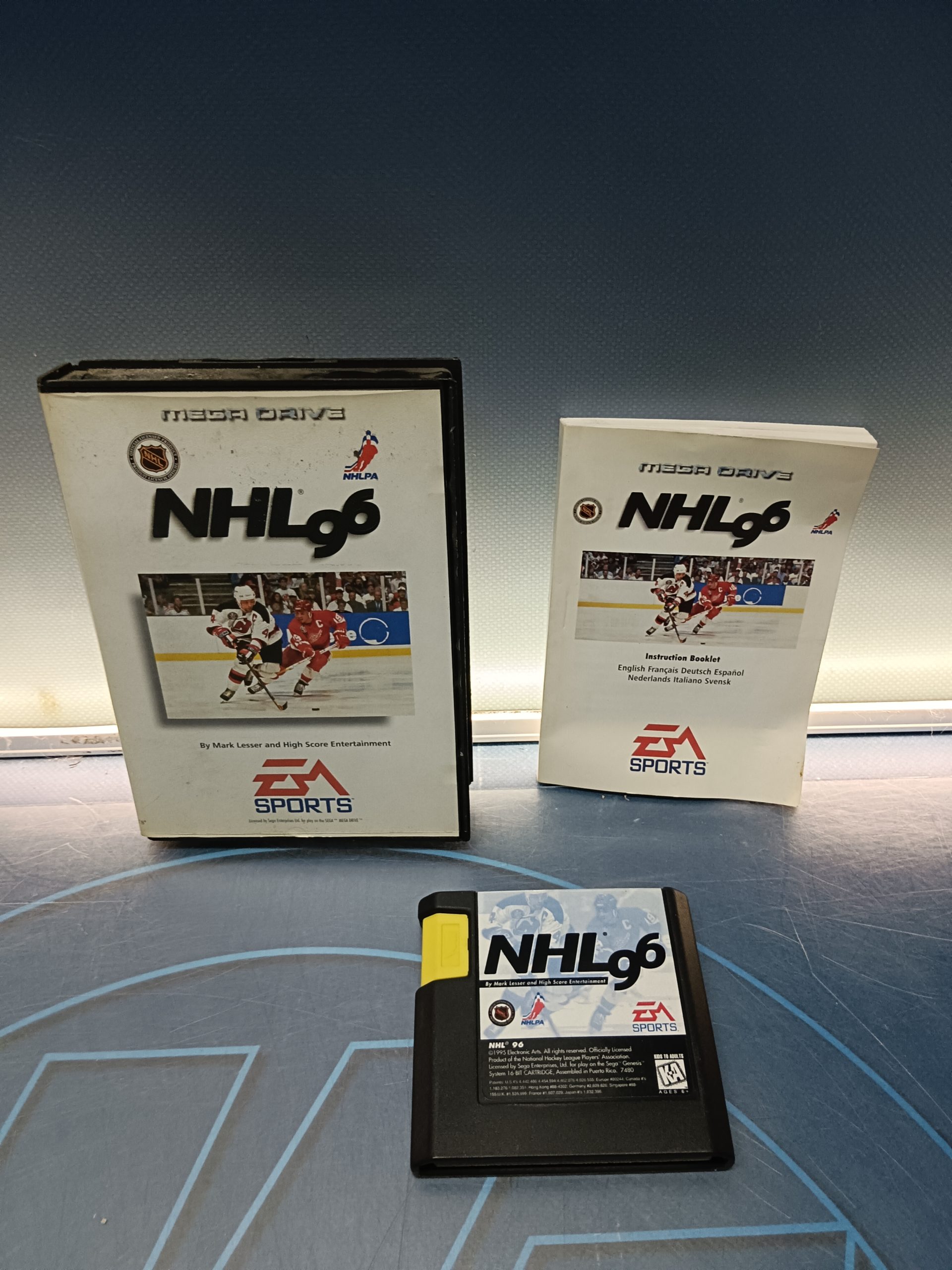 videojuego Sega Mega Drive NHL 96 (1996)