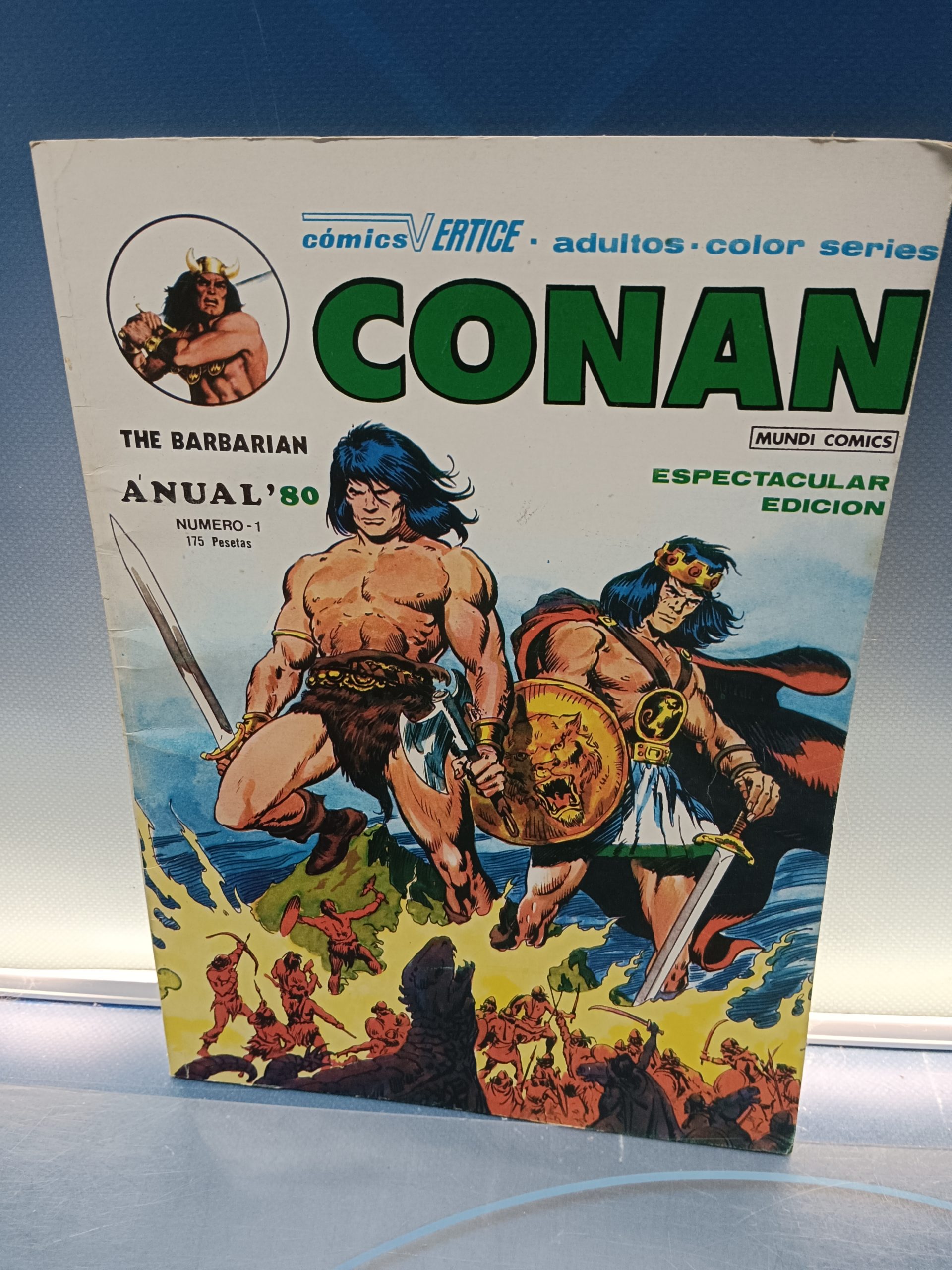 CONAN THE BARBARIAN ANUAL 80 Nª 1, COMICS VERTICE, MUNDI COMICS, EN PERFECTO ESTADO