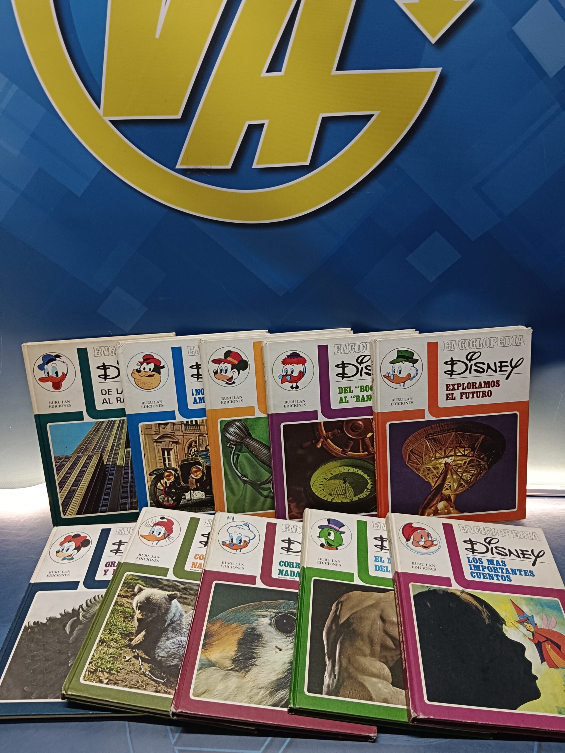 ENCICLOPEDIA DISNEY, BURU LAN, 1973. casi Completa, 10 tomos de 15