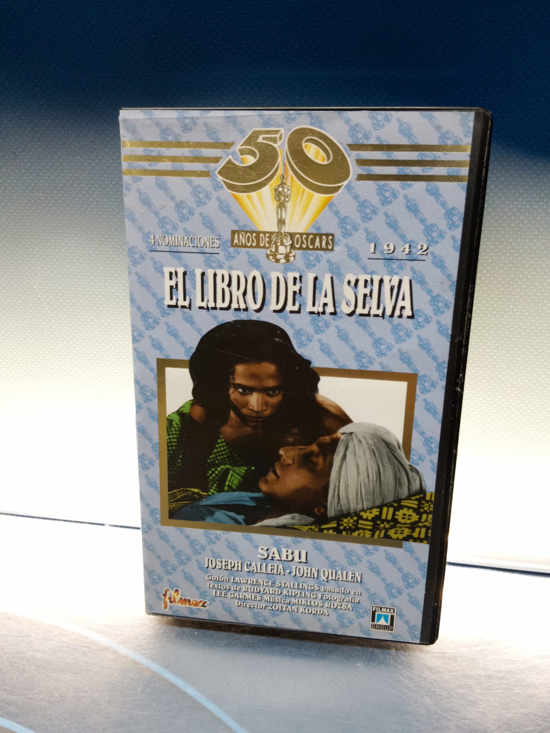 PELÍCULA VHS,  EL LIBRO DE LA SELVA - SABU - ZOLTAN KORDA