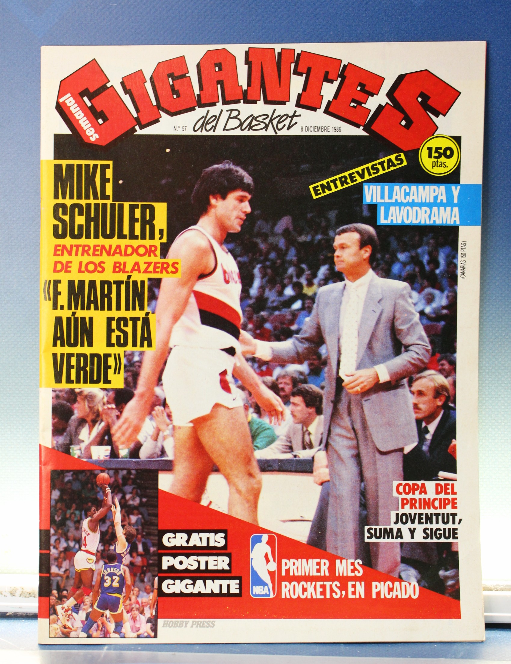 IMG_2037 Revistas Baloncesto: Gigantes del Basket nº 57, 1986. Poster gigante. - Imagen 1