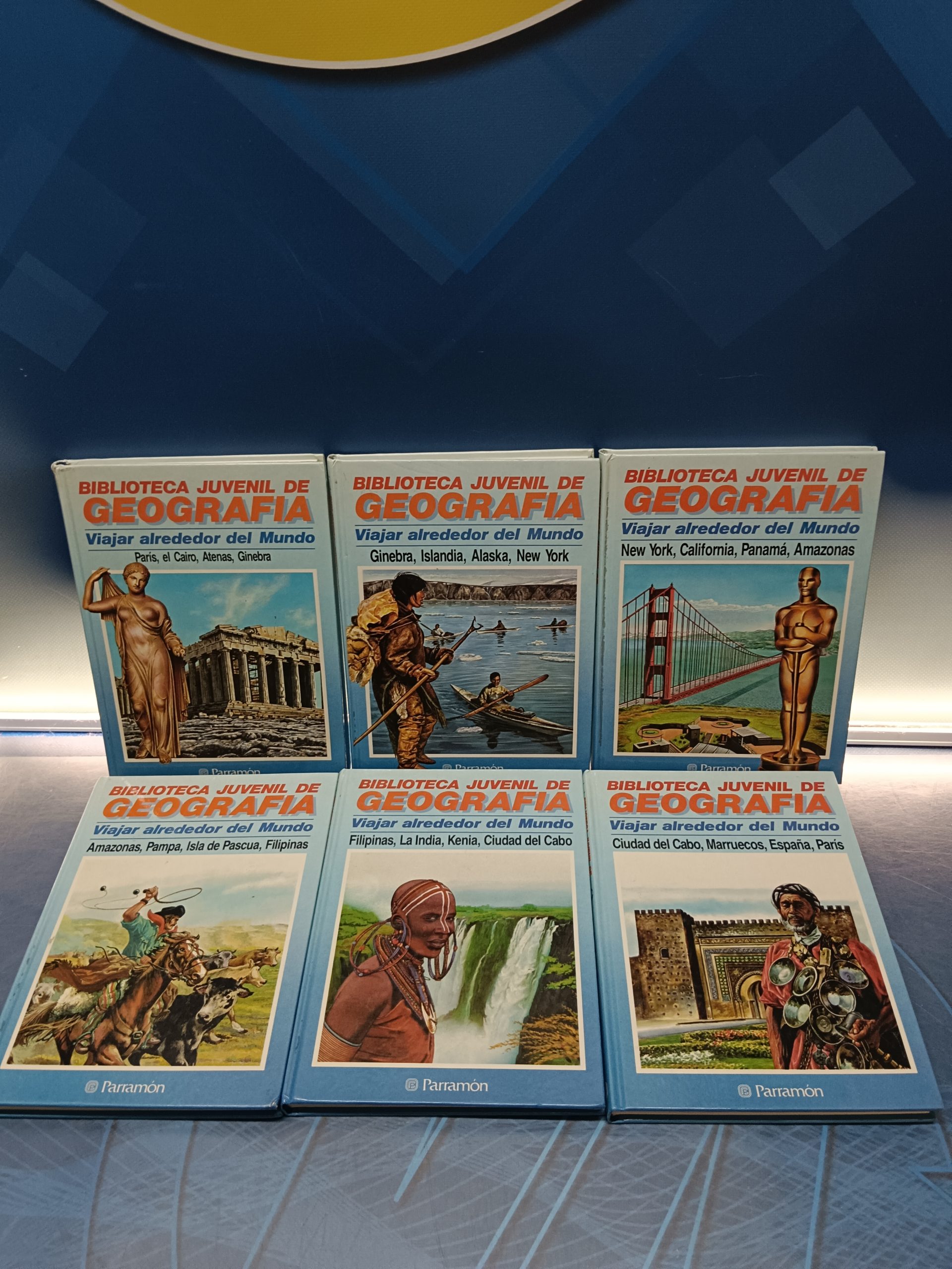 IMG_20250614_115548 6 tomos, biblioteca juvenil de geografia, Parramon - Imagen 1