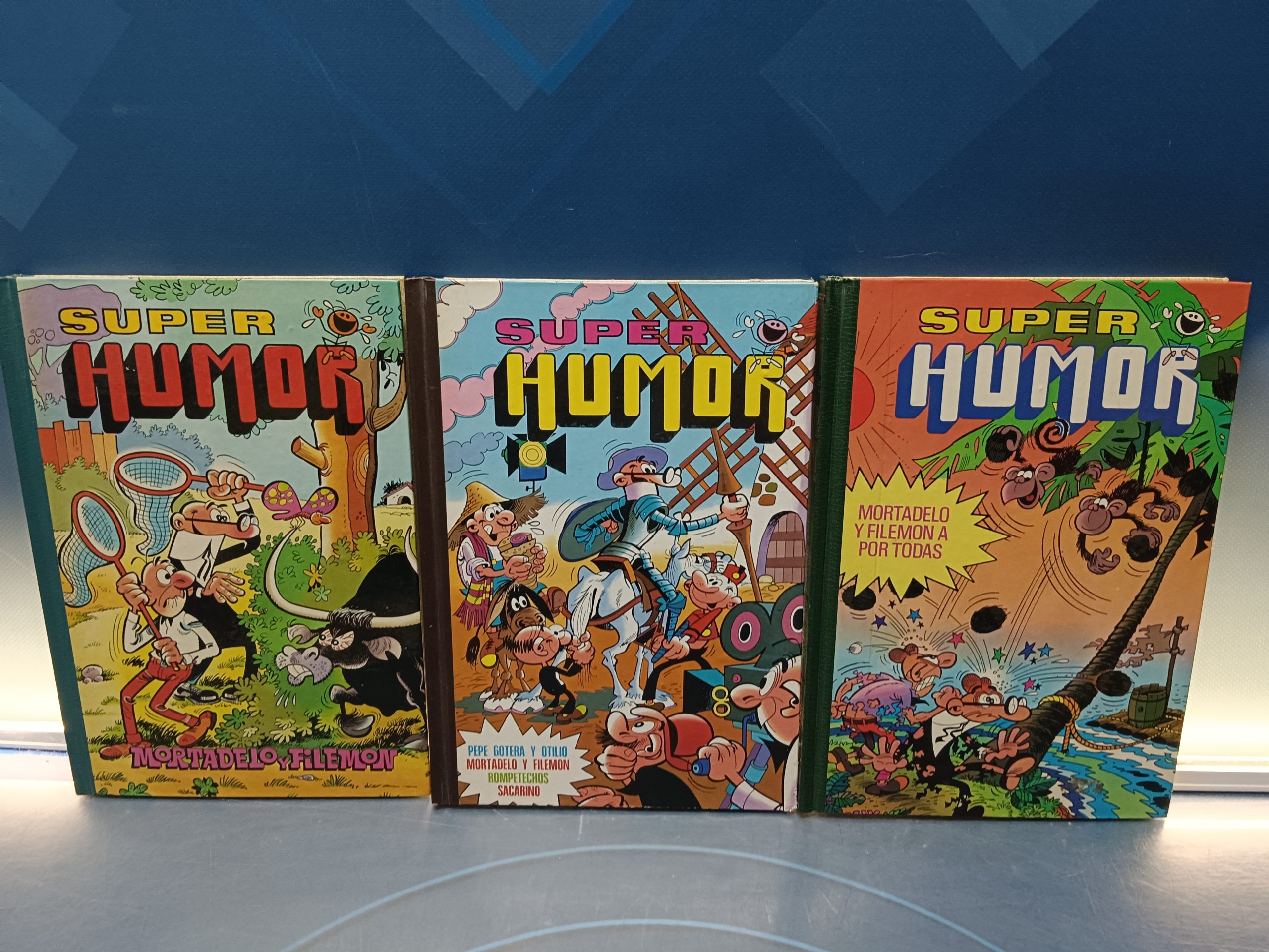 MORTADELO Y FILEMON, tomos, SUPER HUMOR vol III , vol IX y vol. XI -EDITORIAL BRUGUERA - años 80