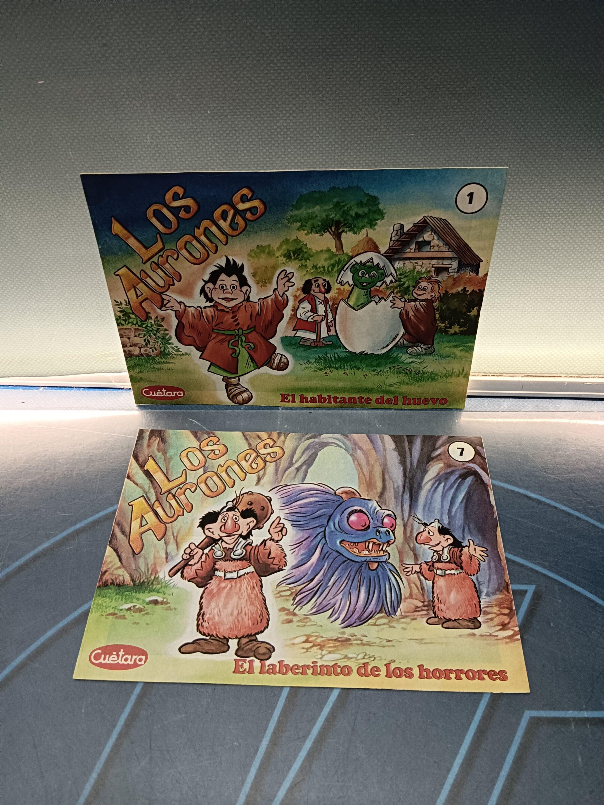 comic tebeo los aurones. nº 1. y nº 7 -cuetara