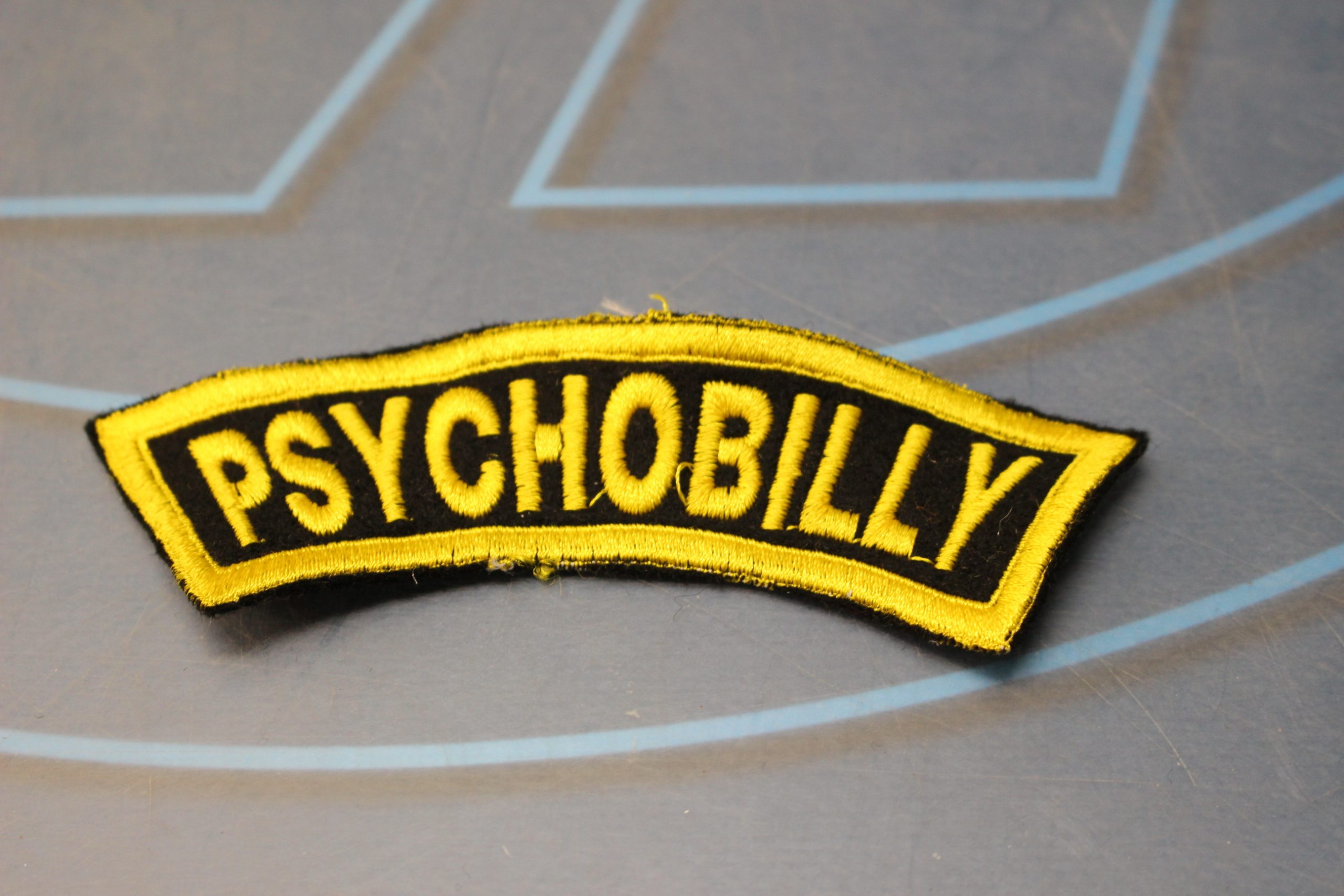 02. Psychobilly. Parche bordado de algodón.