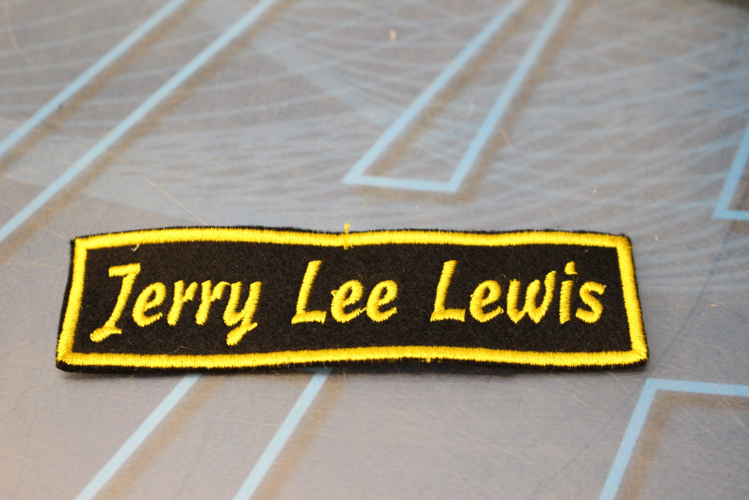 07. Jerry Lee Lewis. Parche bordado de algodón.