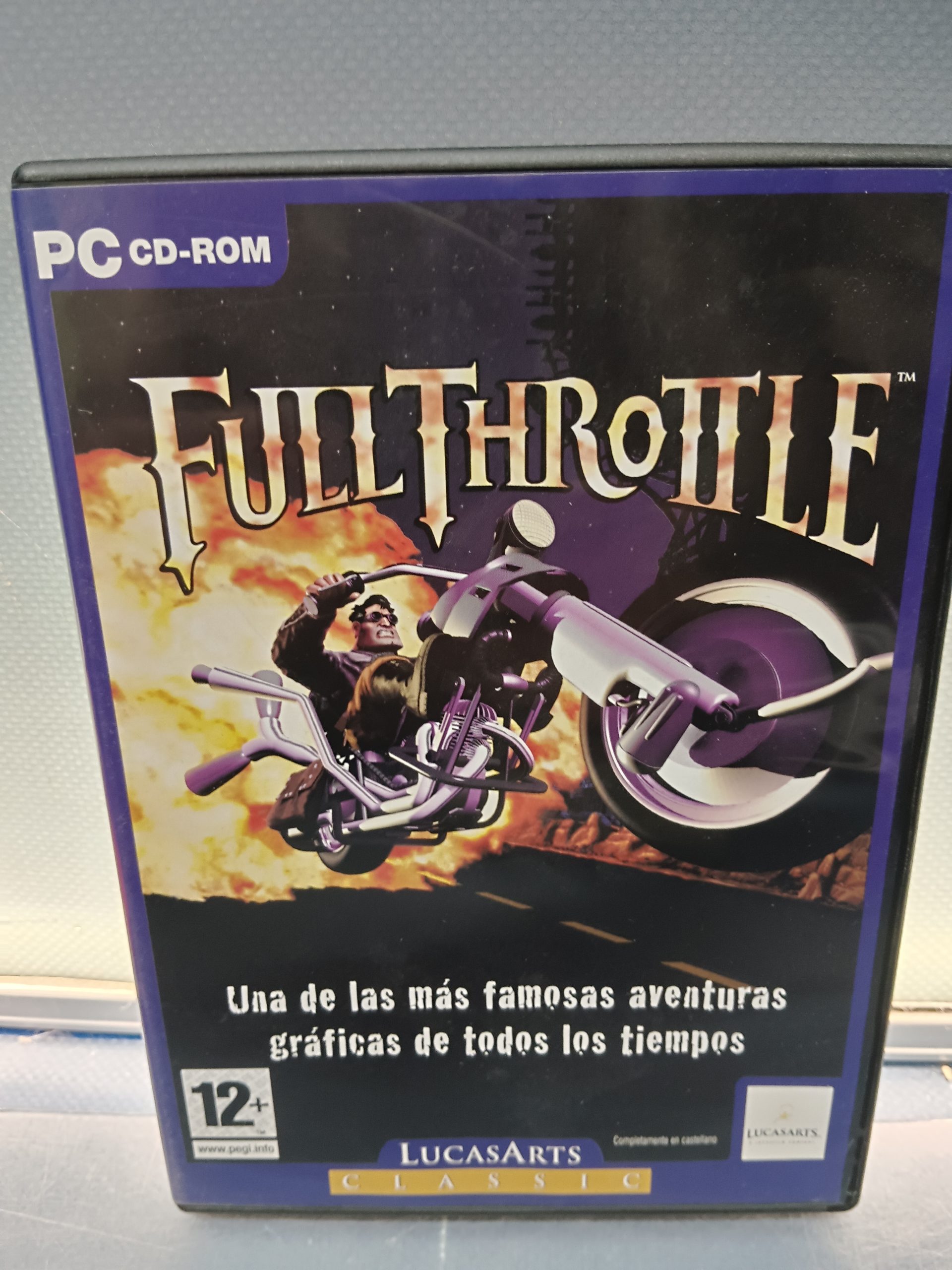 videojuego FULLTHROTTLE-PC CD ROM-LUCAS ARTS-AÑO 2006