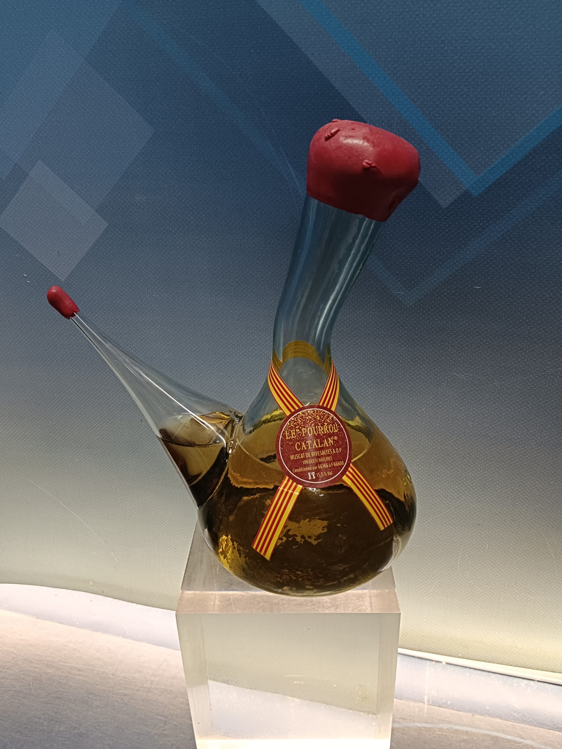 IMG_20250917_160239 porron le pourrou catalan, botella, precintada, Muscat de rivesaltes - Imagen 1