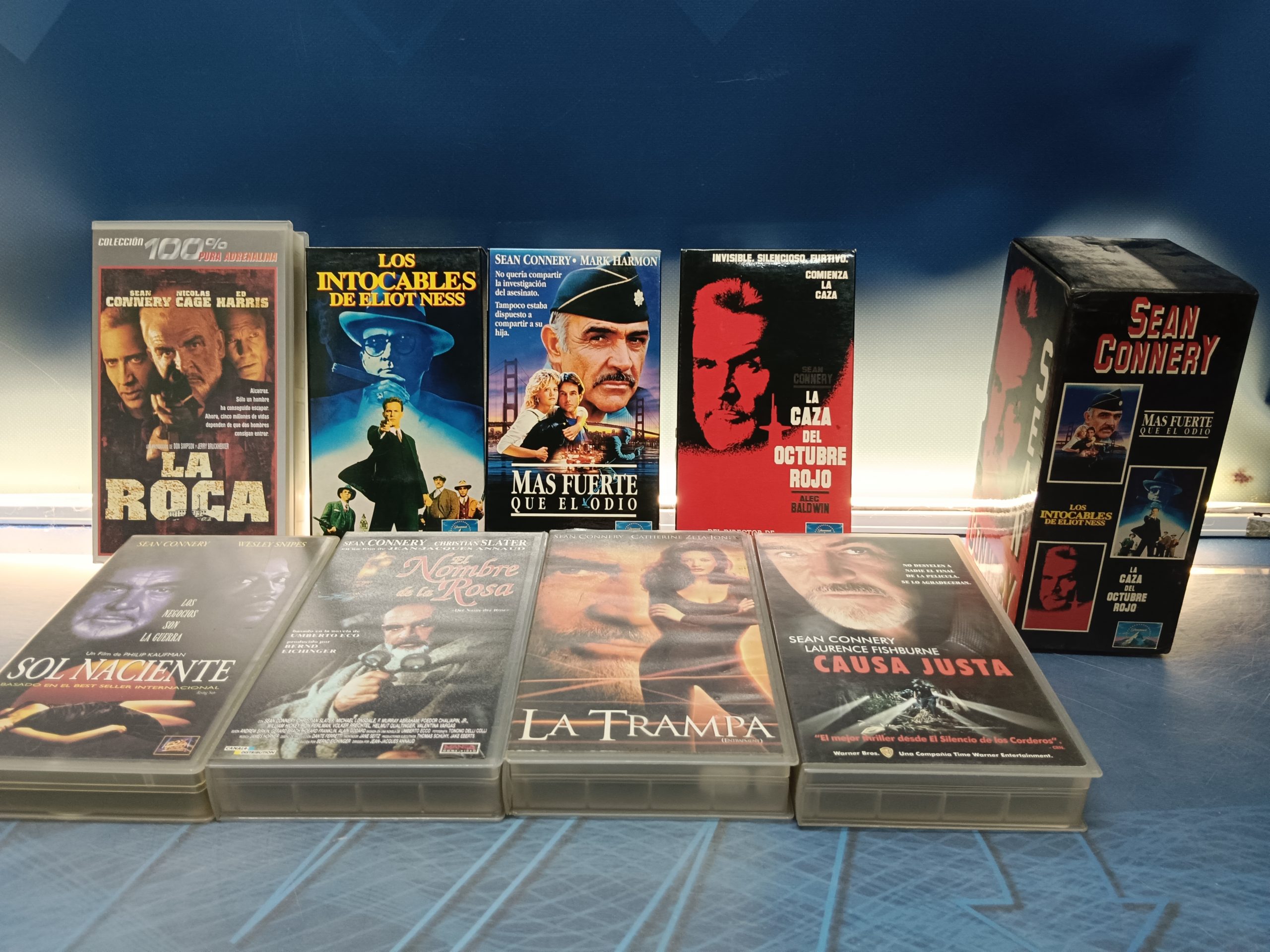 PELÍCULAS 8 VHS, especial Sean Connery